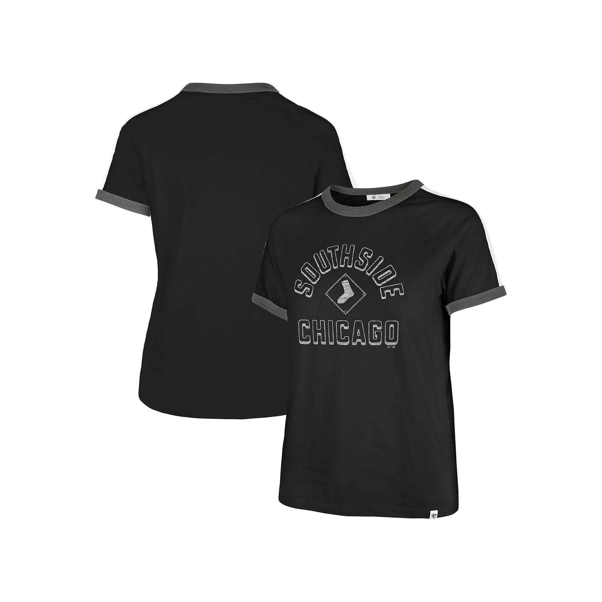 Women's '47 Black Chicago White Sox City Connect Sweet Heat Peyton T-Shirt,  Product Image