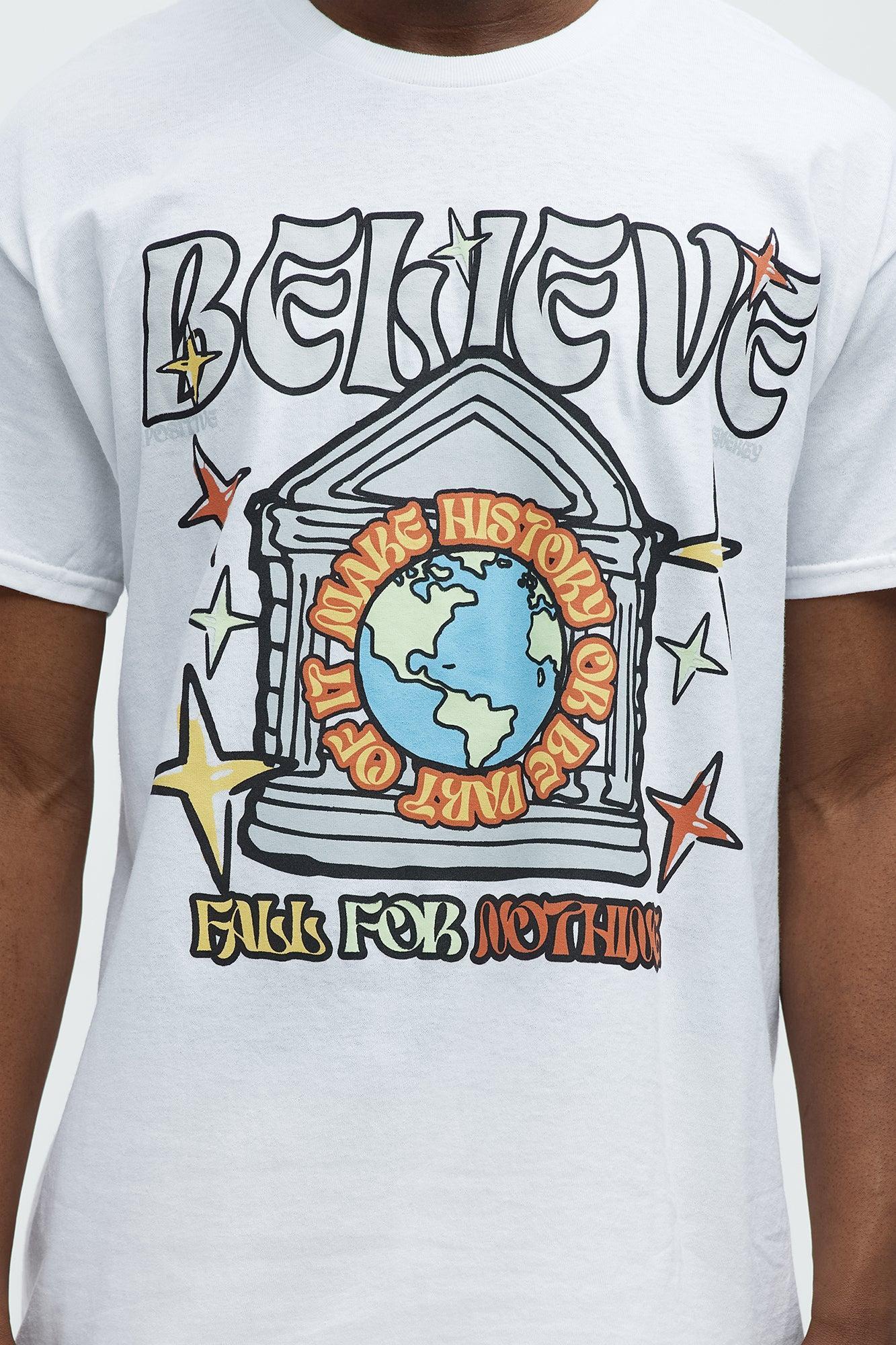 Fall For Nothing Short Sleeve Tee - White Product Image