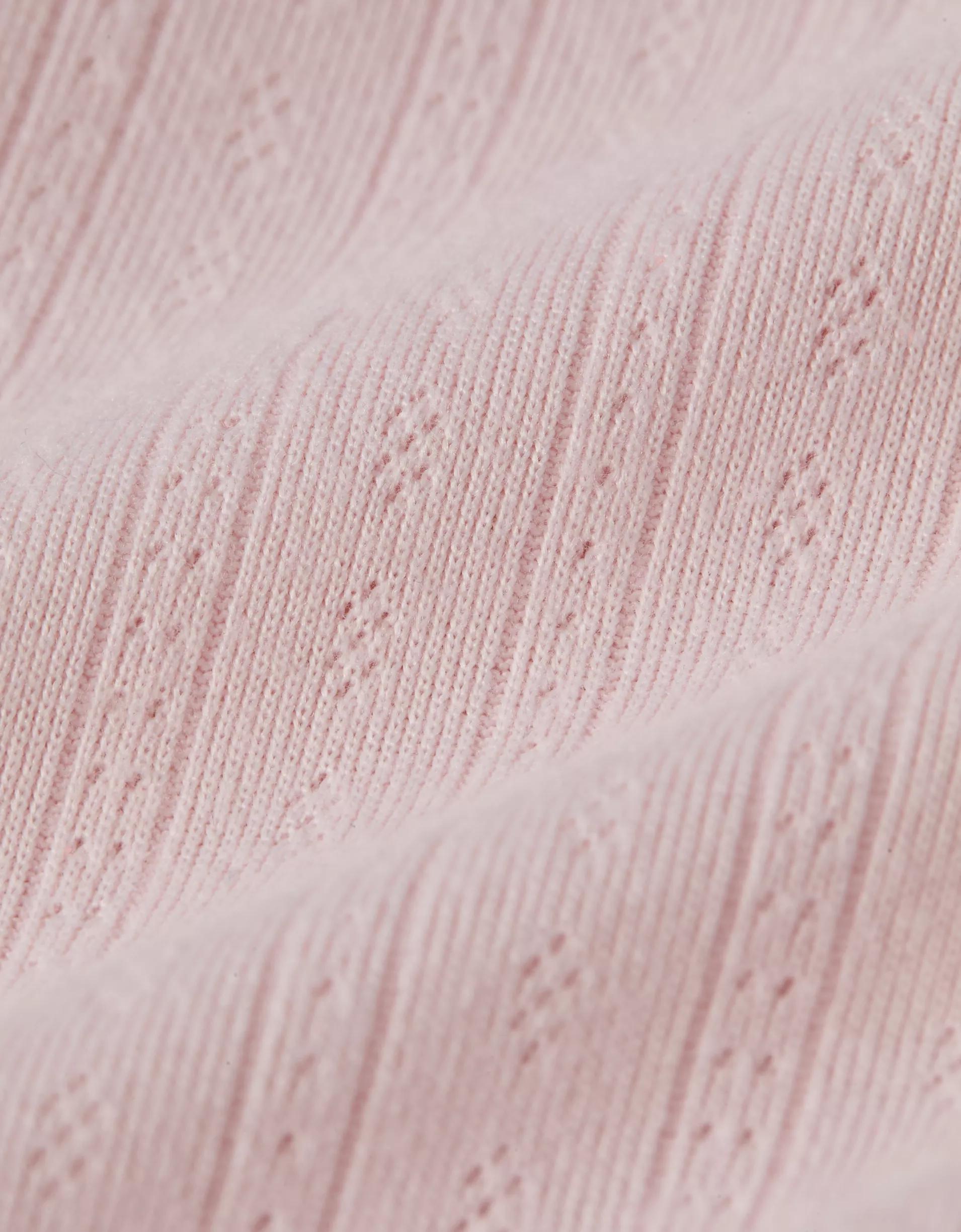 AE 3-Piece Pointelle Plush Cardigan Pajama Set Product Image