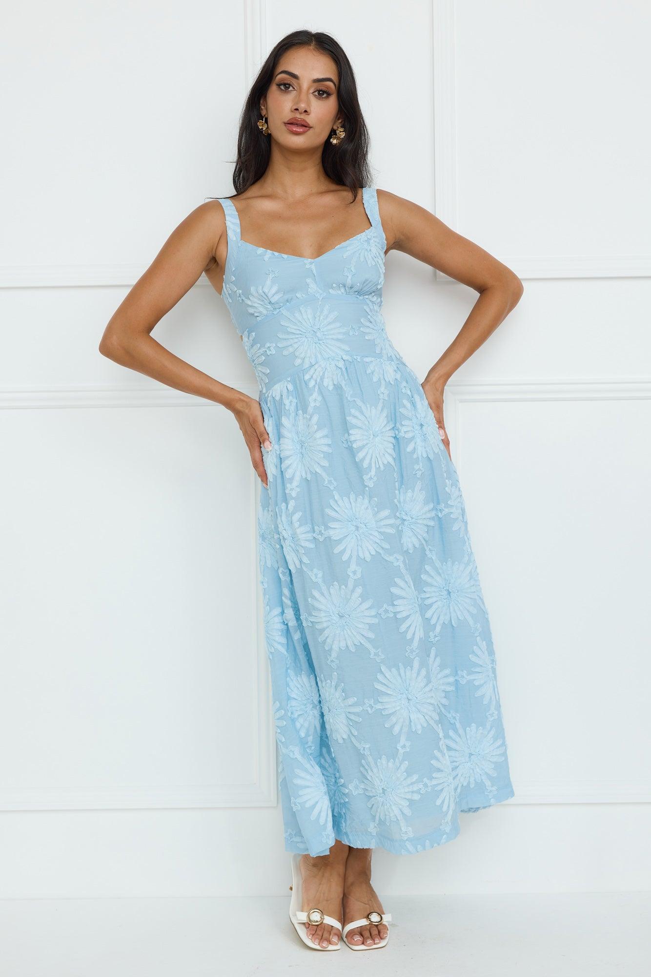Exotic Euphoria Maxi Dress Blue Product Image