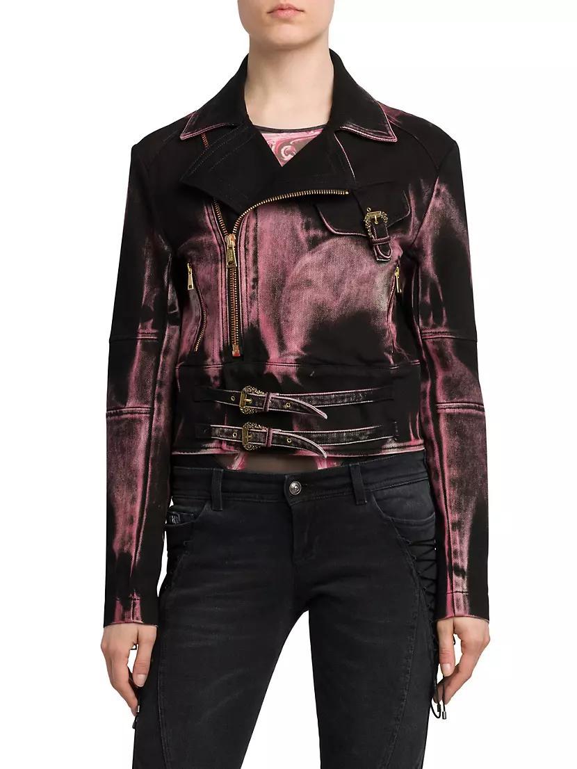 Metallic Biker Jacket Product Image