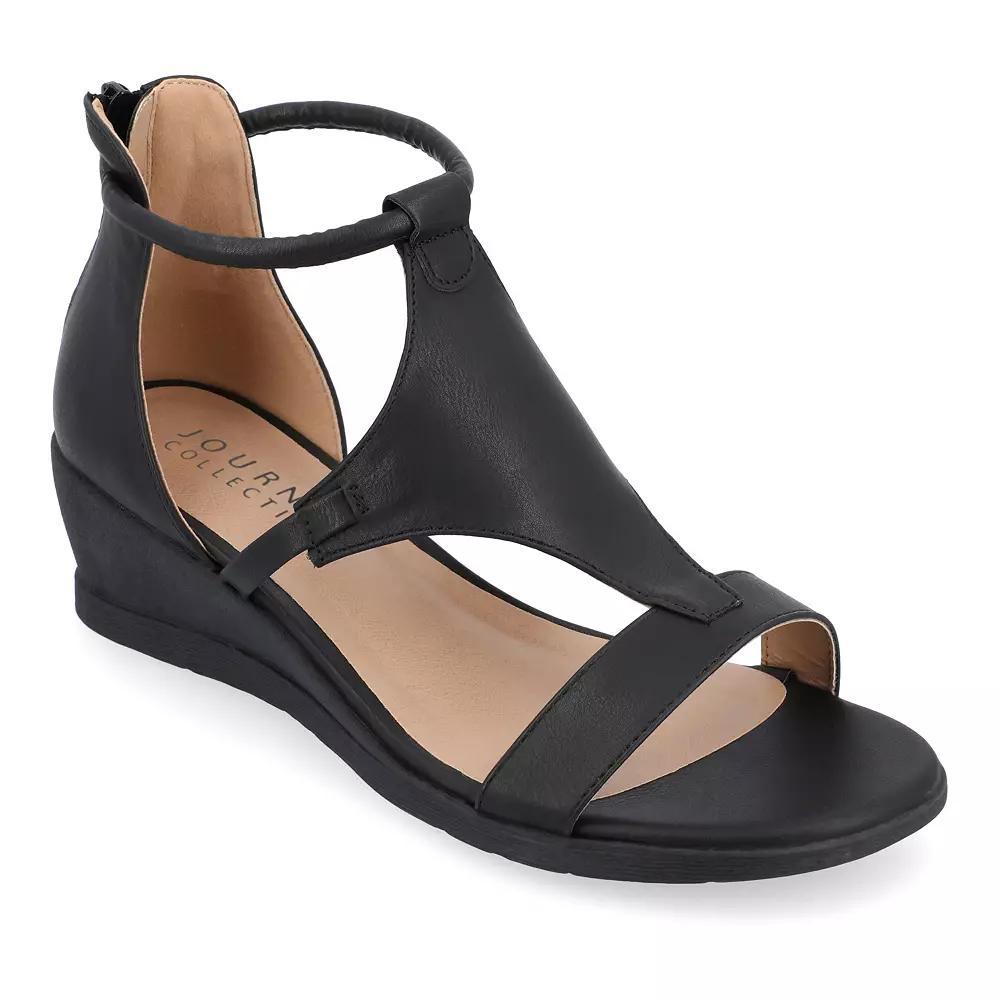 Journee Trayle Women's Wedge Sandals,  Product Image