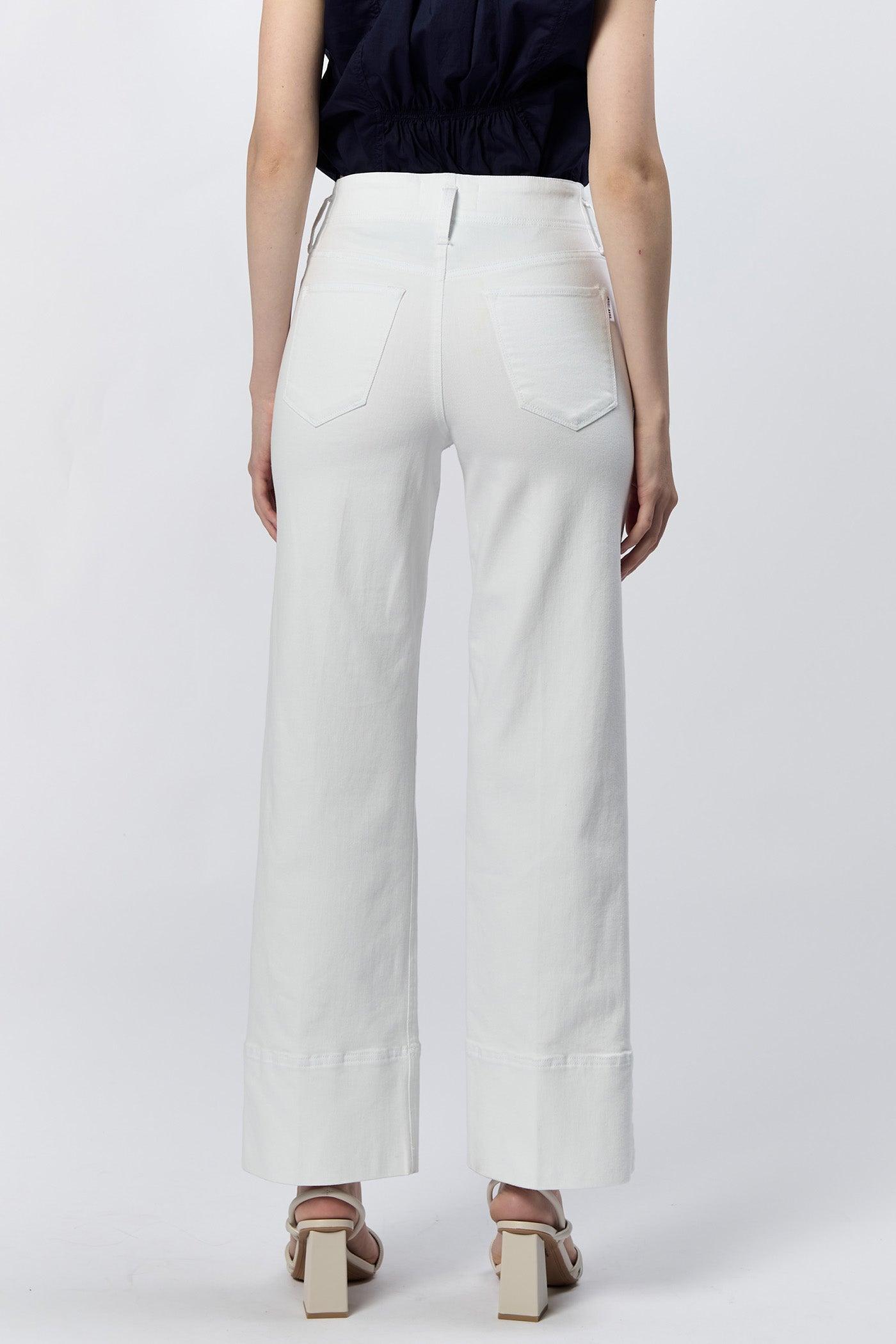 Holly Straight Leg White Jean Product Image