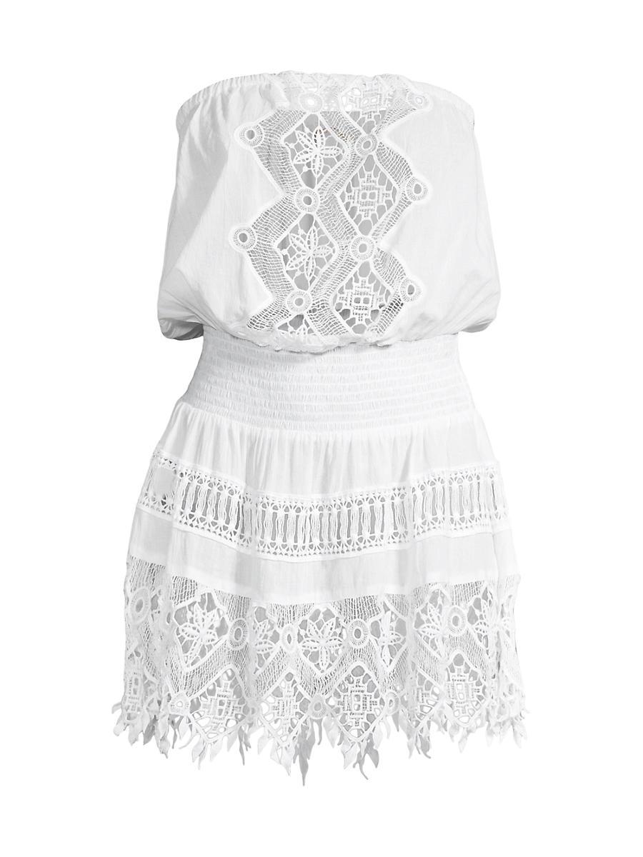 Womens Maddison Lace-Trimmed Cover-Up Dress Product Image