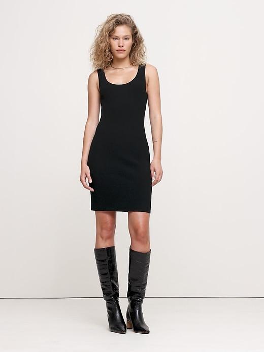 Sculpted Ribbed Tank Dress Product Image