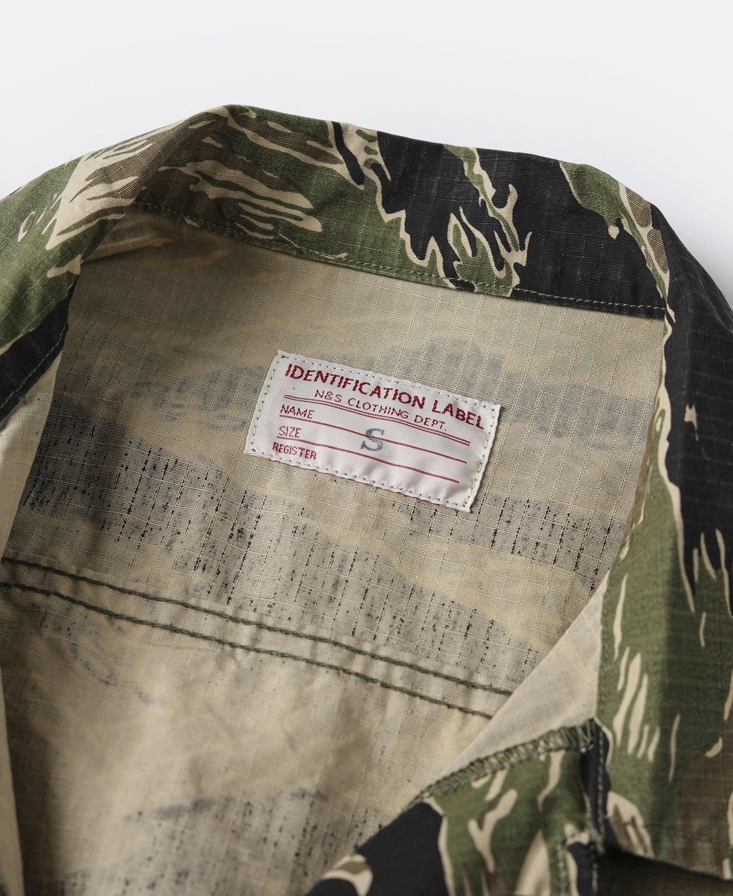 Tiger Stripe Camo Tropical Jungle Fatigue Jacket Product Image