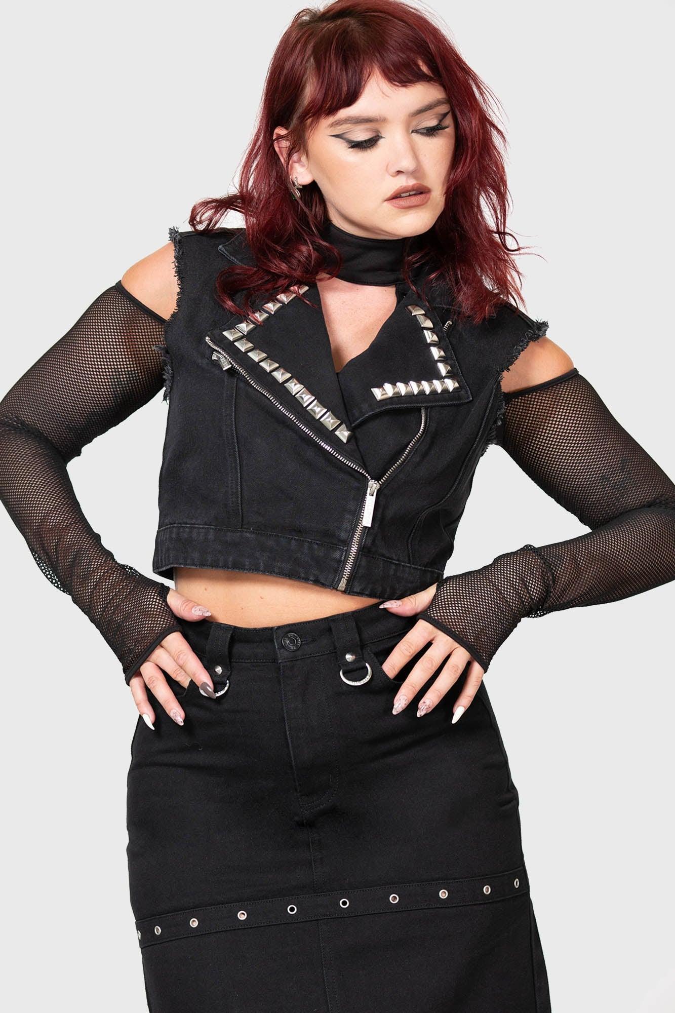 Heaven2Hell Denim Vest - Resurrect Female Product Image