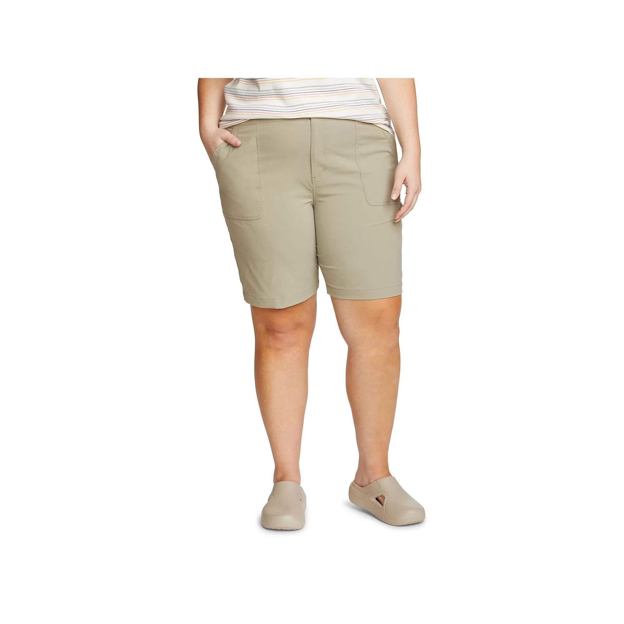 Plus Size Eddie Bauer Horizon Bermuda Shorts, Women's, Size: 24 W, Grey Product Image