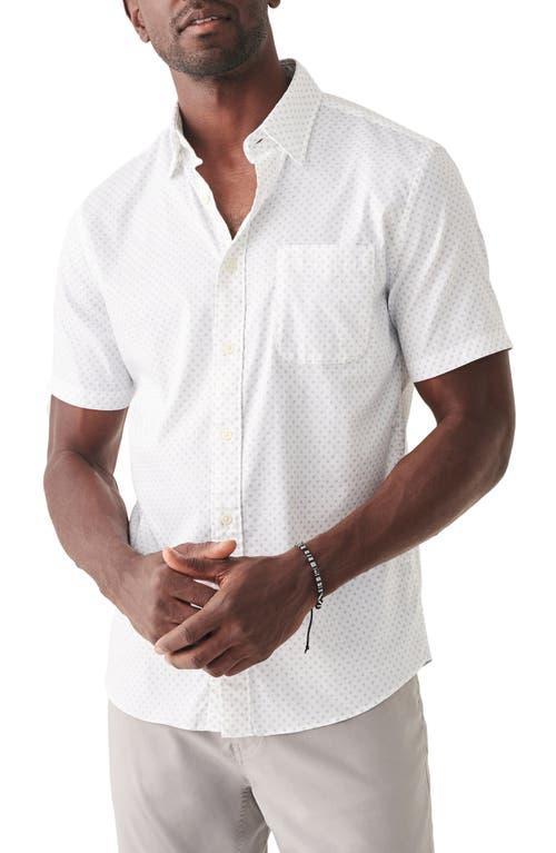 Faherty Short Sleeve Movement Shirt (Mist Sunburst) Men's Clothing Product Image