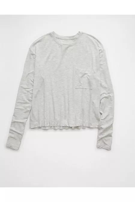 AE Soft & Sexy Long-Sleeve Pocket T-Shirt Womens Product Image