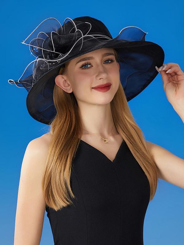 Flower Shape See-Through Split-Joint Sun Hat Product Image