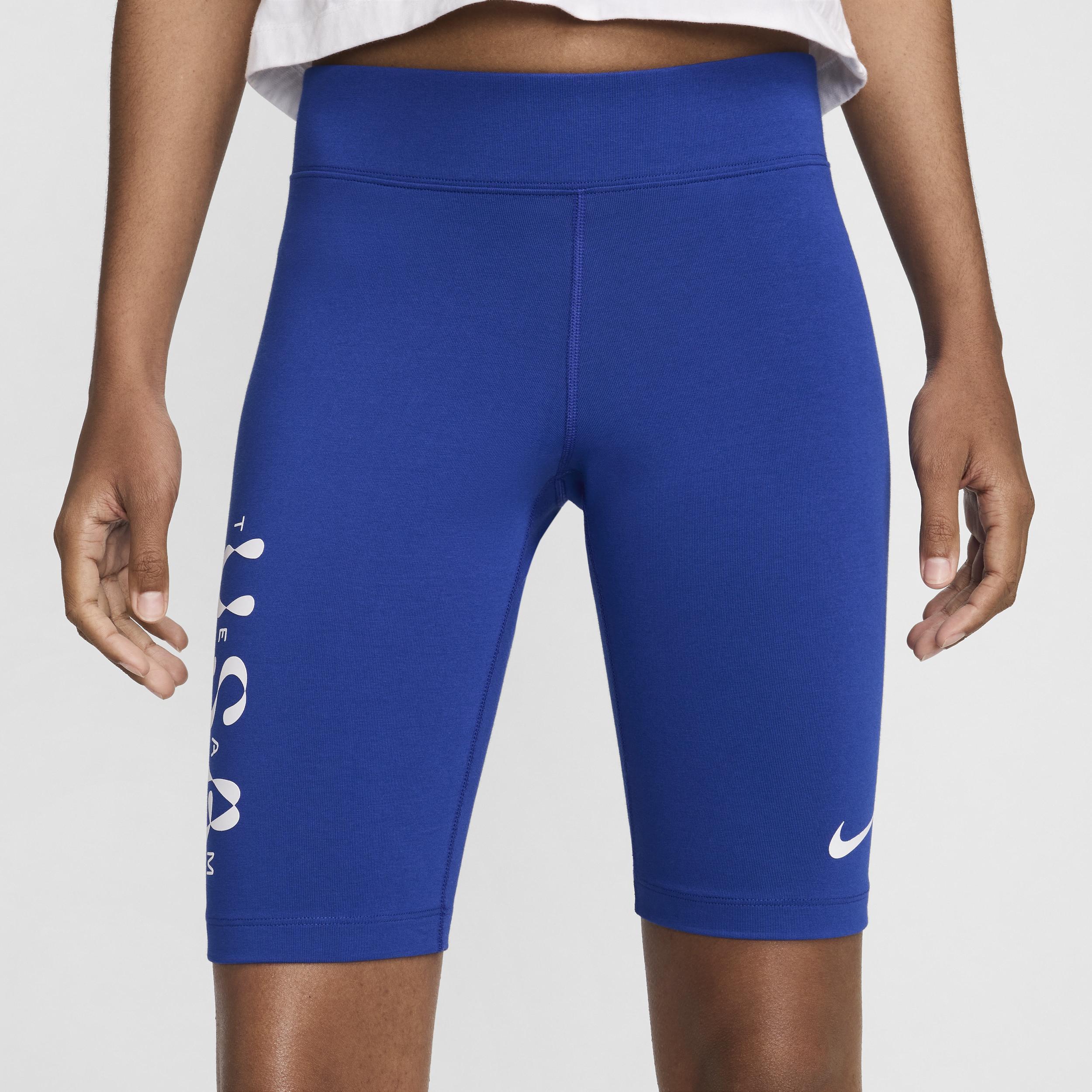 USA Essentials Women's Nike Mid-Rise Biker Shorts Product Image