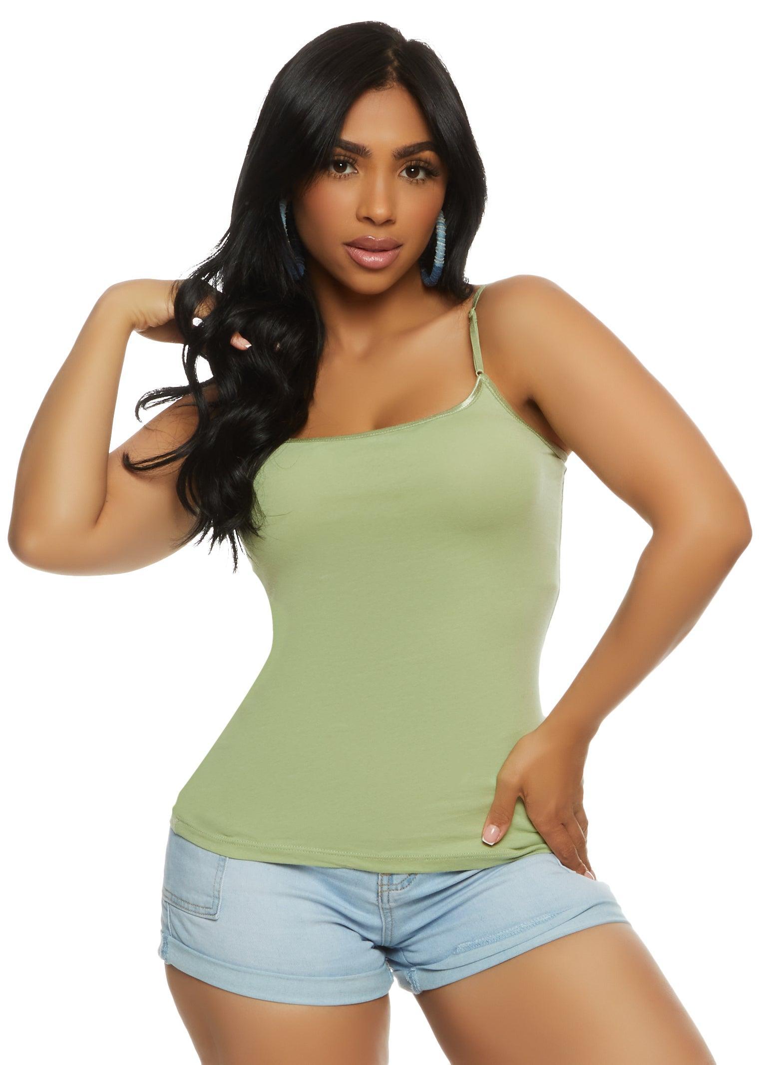 Womens Solid Scoop Neck Cami Product Image
