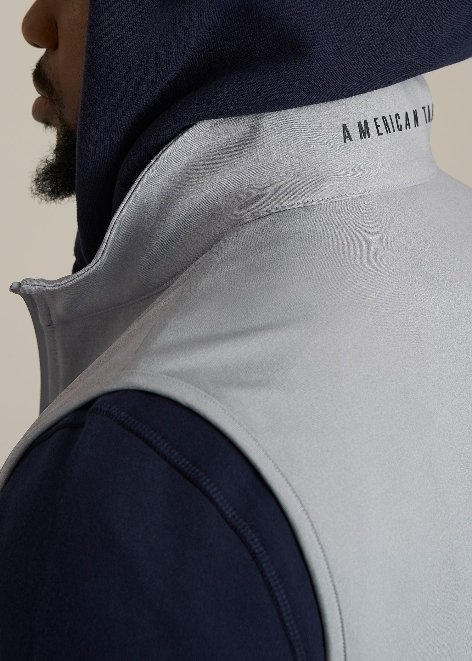 Performance Vest for Tall Men in Light Grey Mix Male Product Image