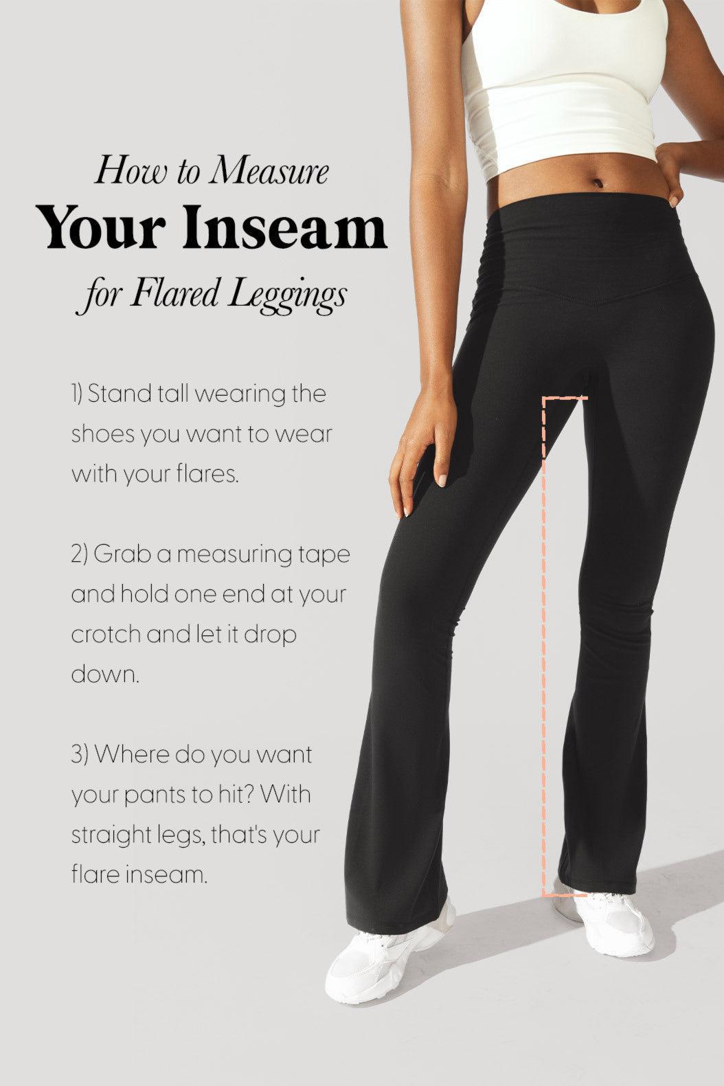 Crisscross Hourglass® Flared Legging with Pockets (Soft Touch) - Black / 29" Product Image