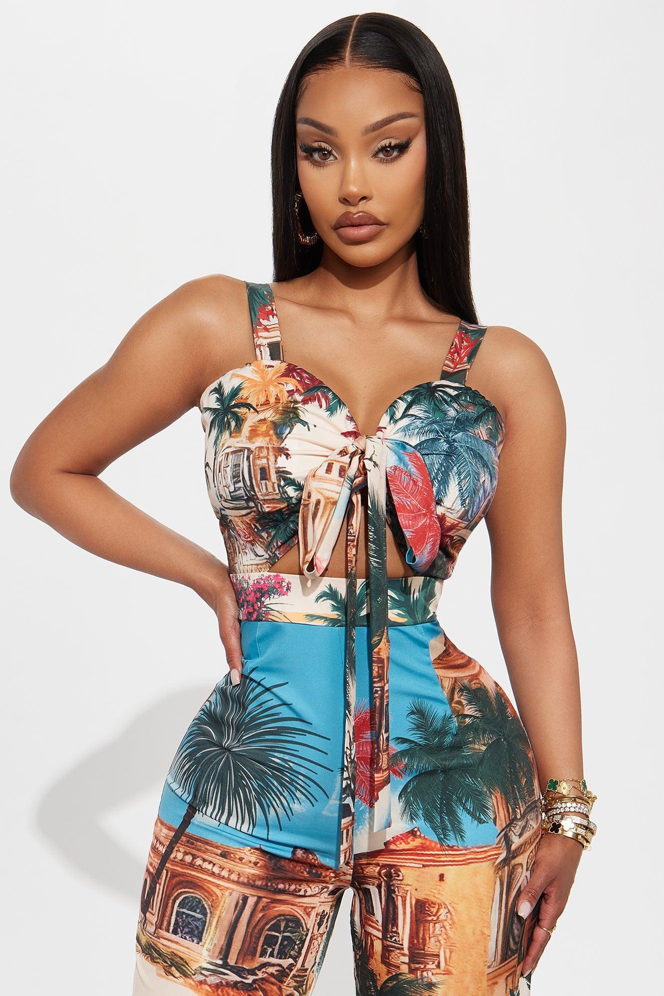 Cabana Breeze Wide Leg Jumpsuit - Multi Color Female Product Image