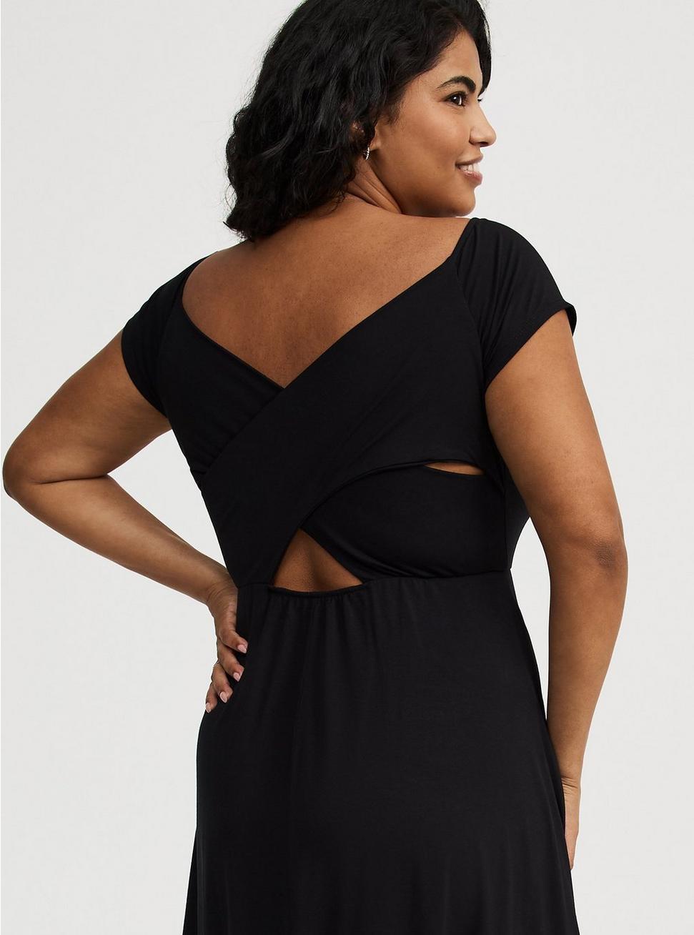 Mini Surplice Back Cut-Out Dress Product Image