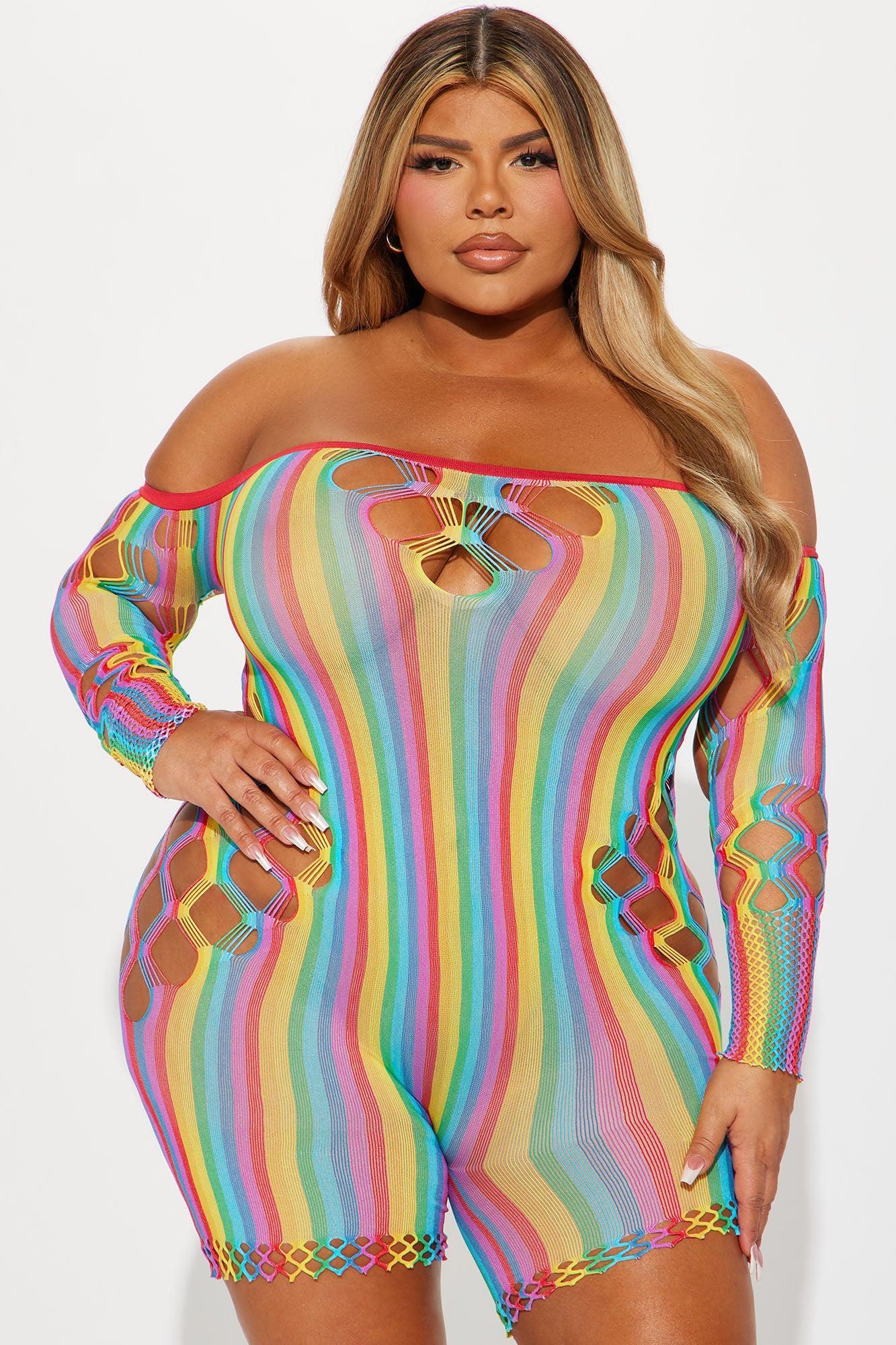 Ready For The Night Seamless Romper - Multi Color Product Image