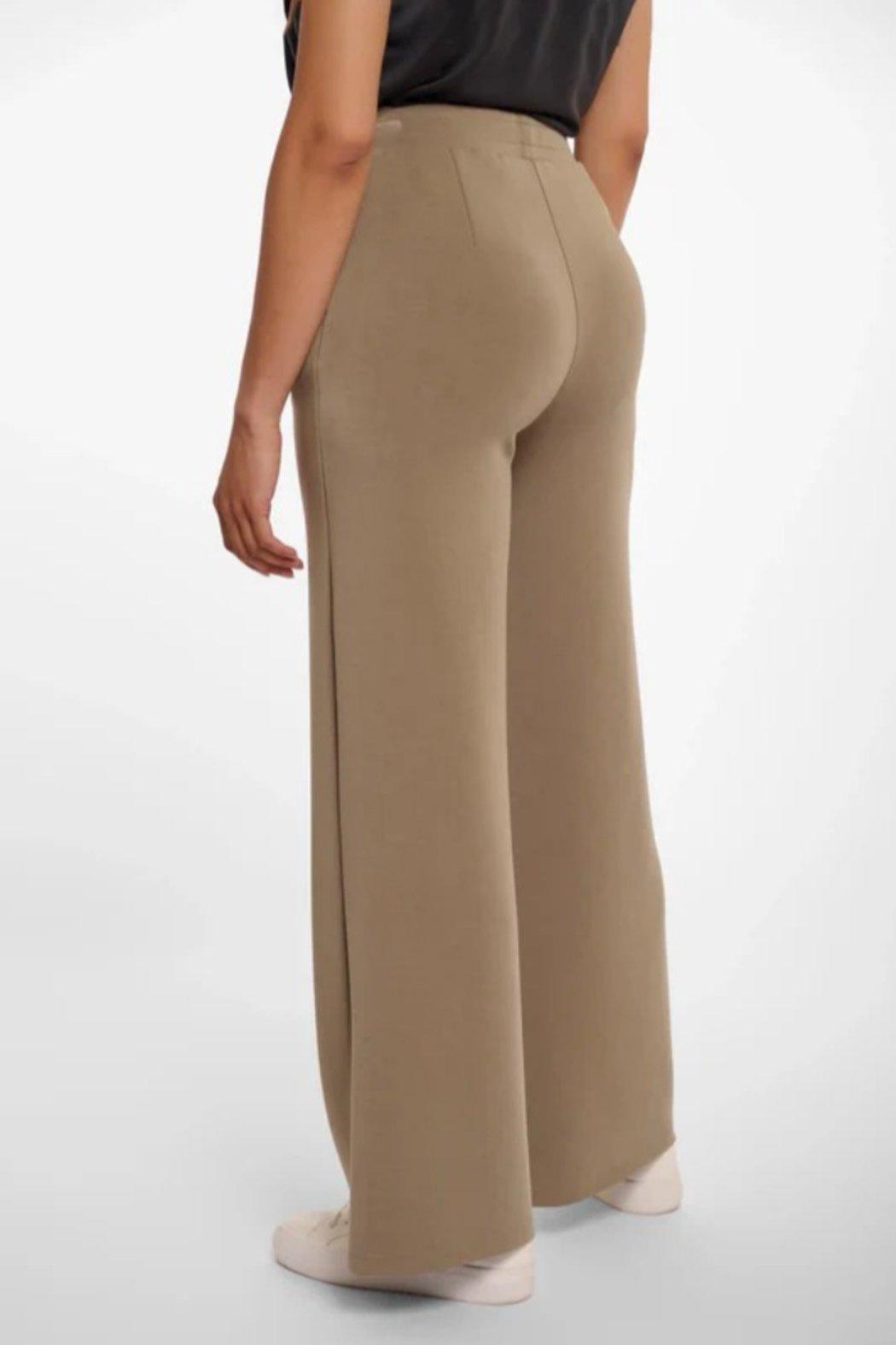 Khaki Wide Straight Leg Pants Product Image