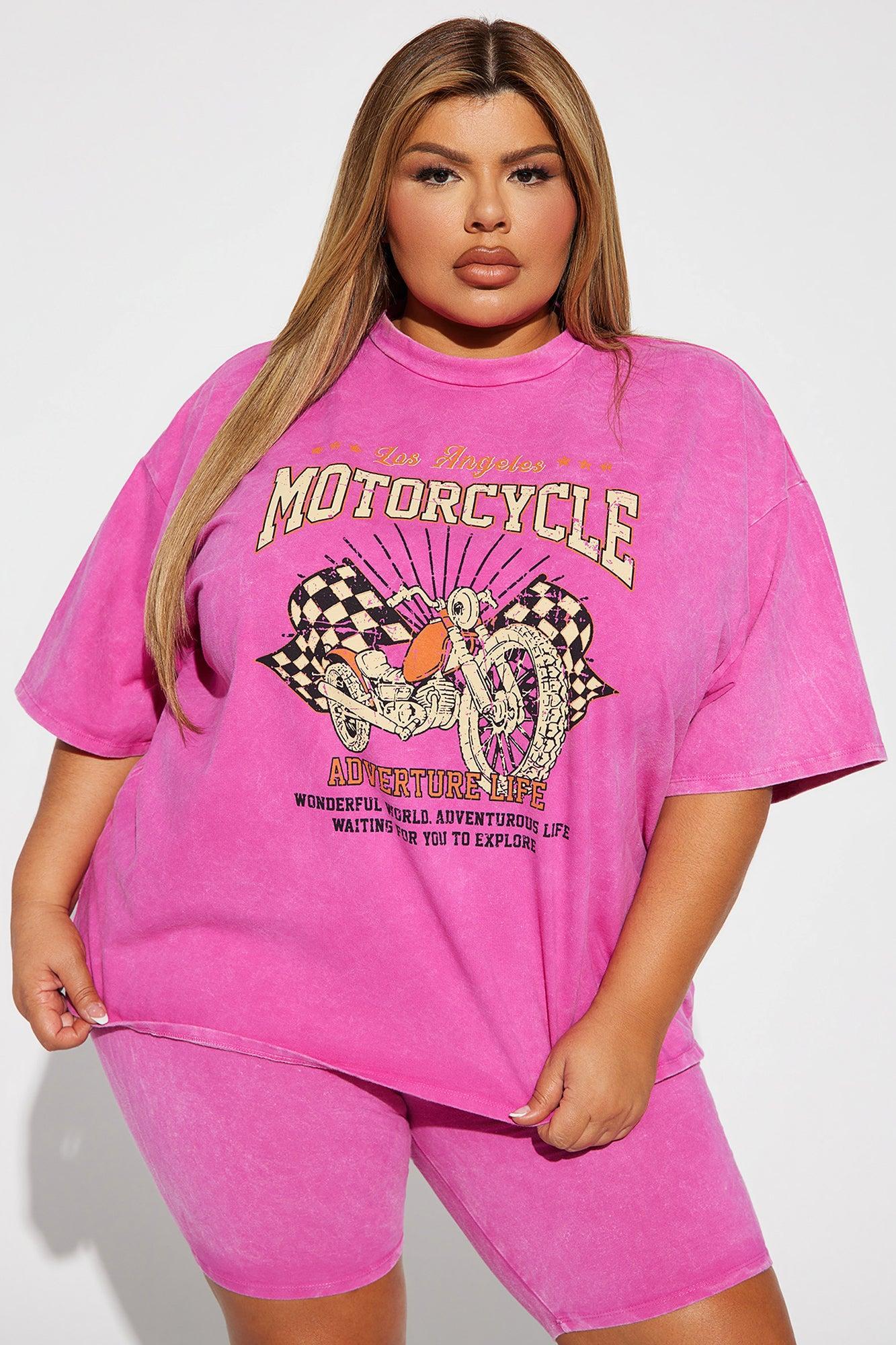 Adventure Rider Short Set - Pink Product Image