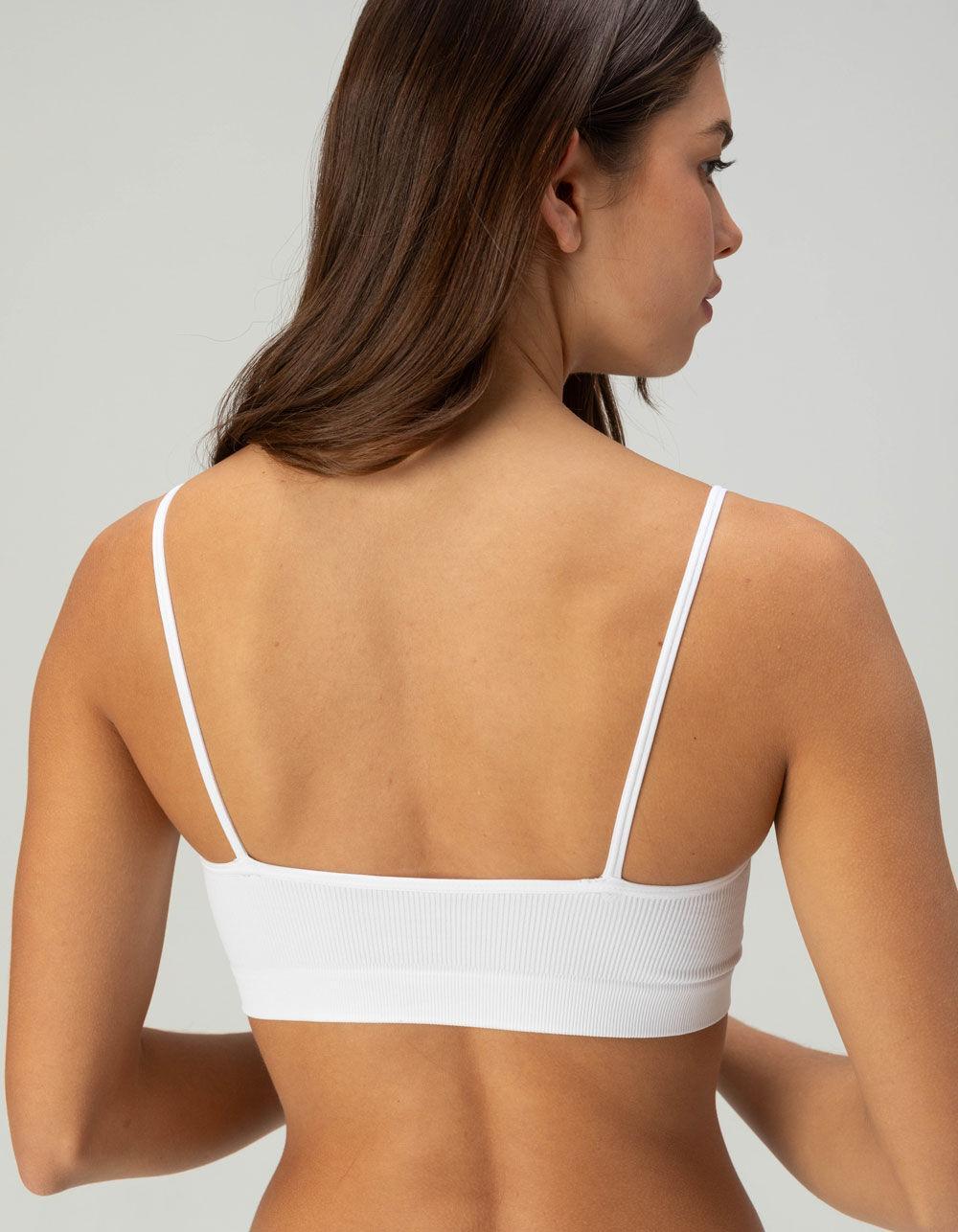 FULL TILT V-Neck Womens Bralette - BLACK Product Image