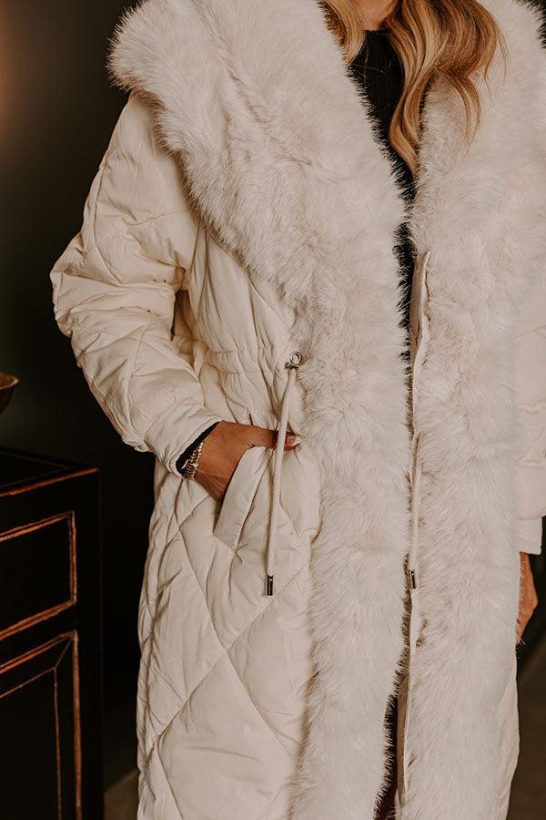 Aspen Mornings Puffer Coat in Ivory Product Image