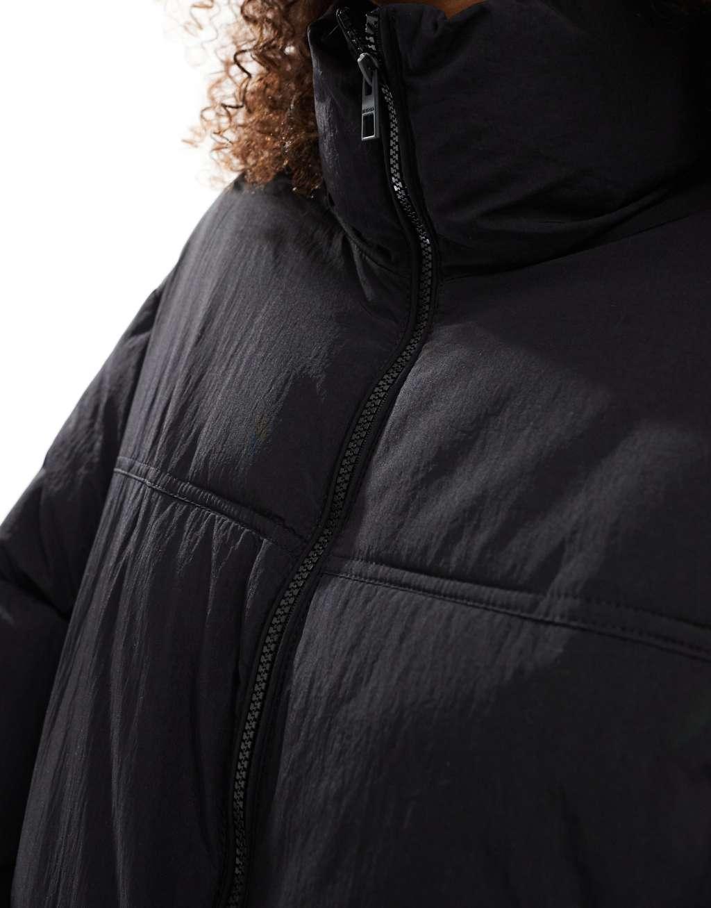 Bershka padded jacket in black Product Image