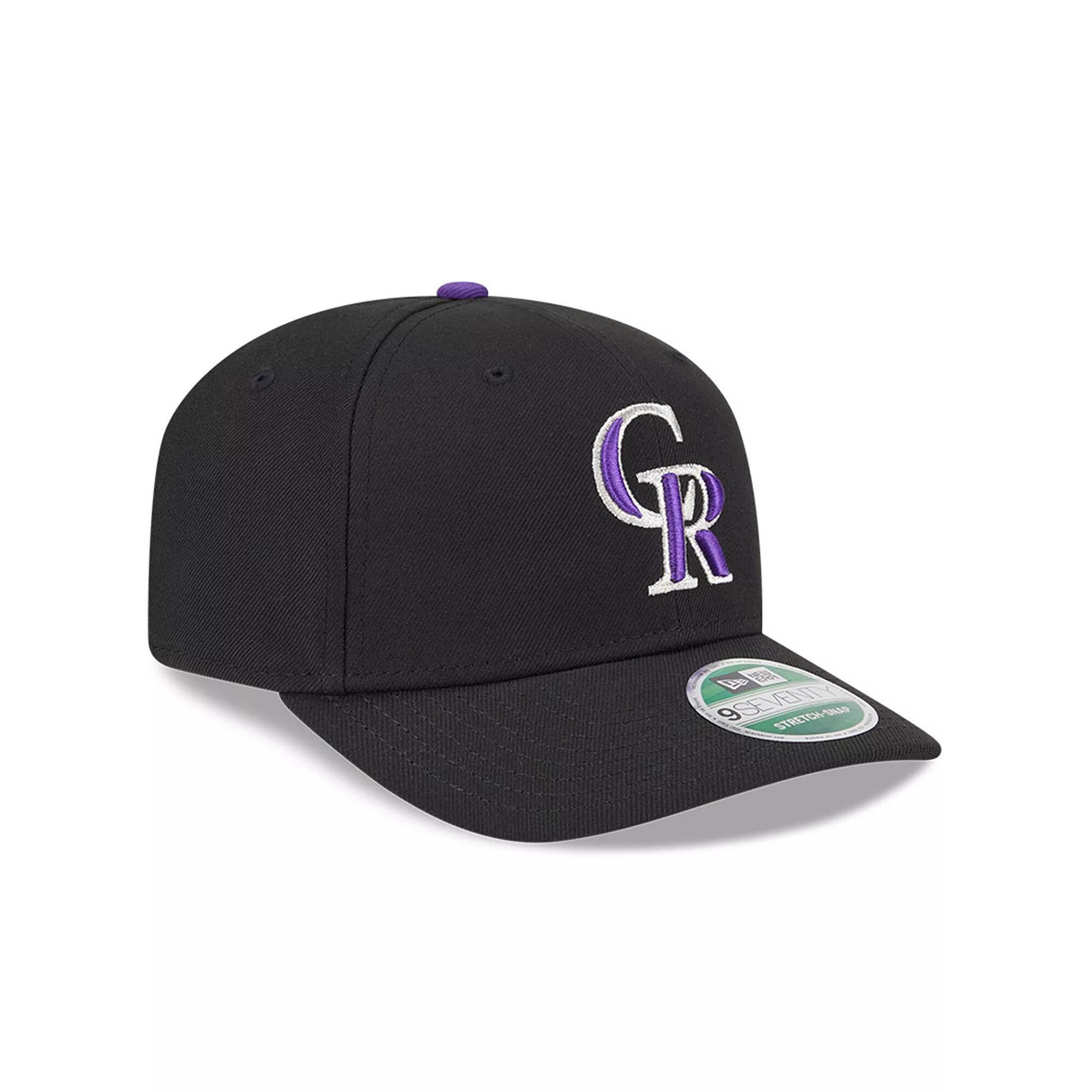 Men's New Era  Black Colorado Rockies Player Replica 9SEVENTY Adjustable Hat Product Image