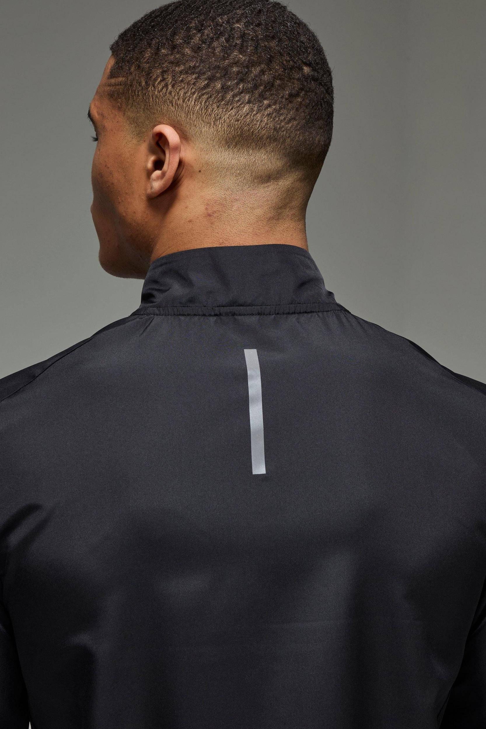 Man Active Lightweight Regular Fit Track Jacket | boohooMAN USA Product Image