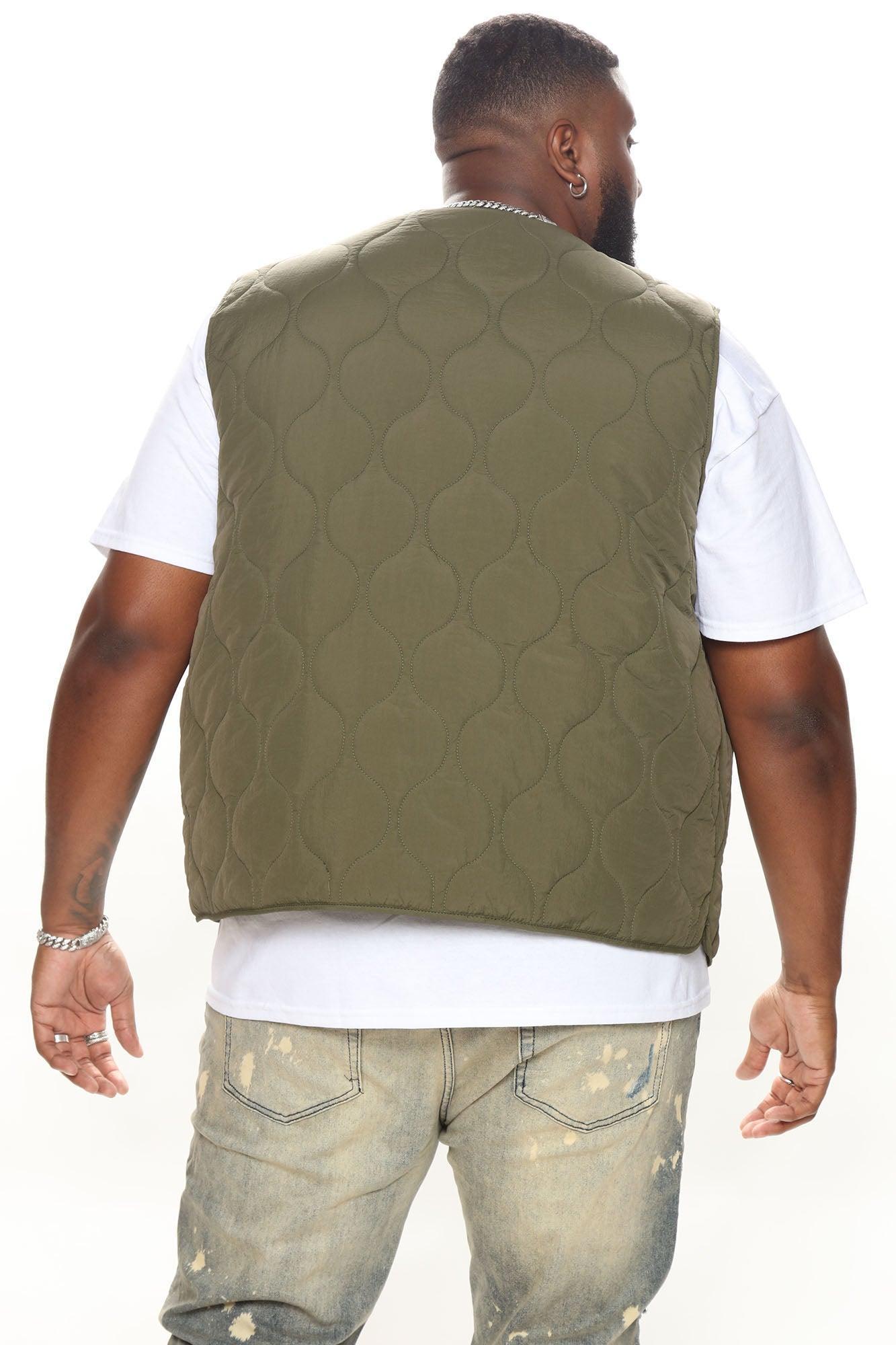 Layer Up Quilted Vest - Olive Product Image