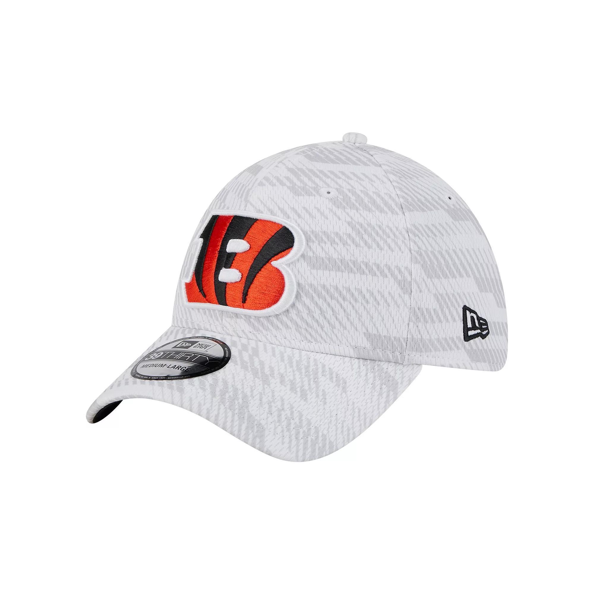 Men's New Era  White Cincinnati Bengals Gameday Graded 39THIRTY Flex Hat, Size: Large/XL Product Image