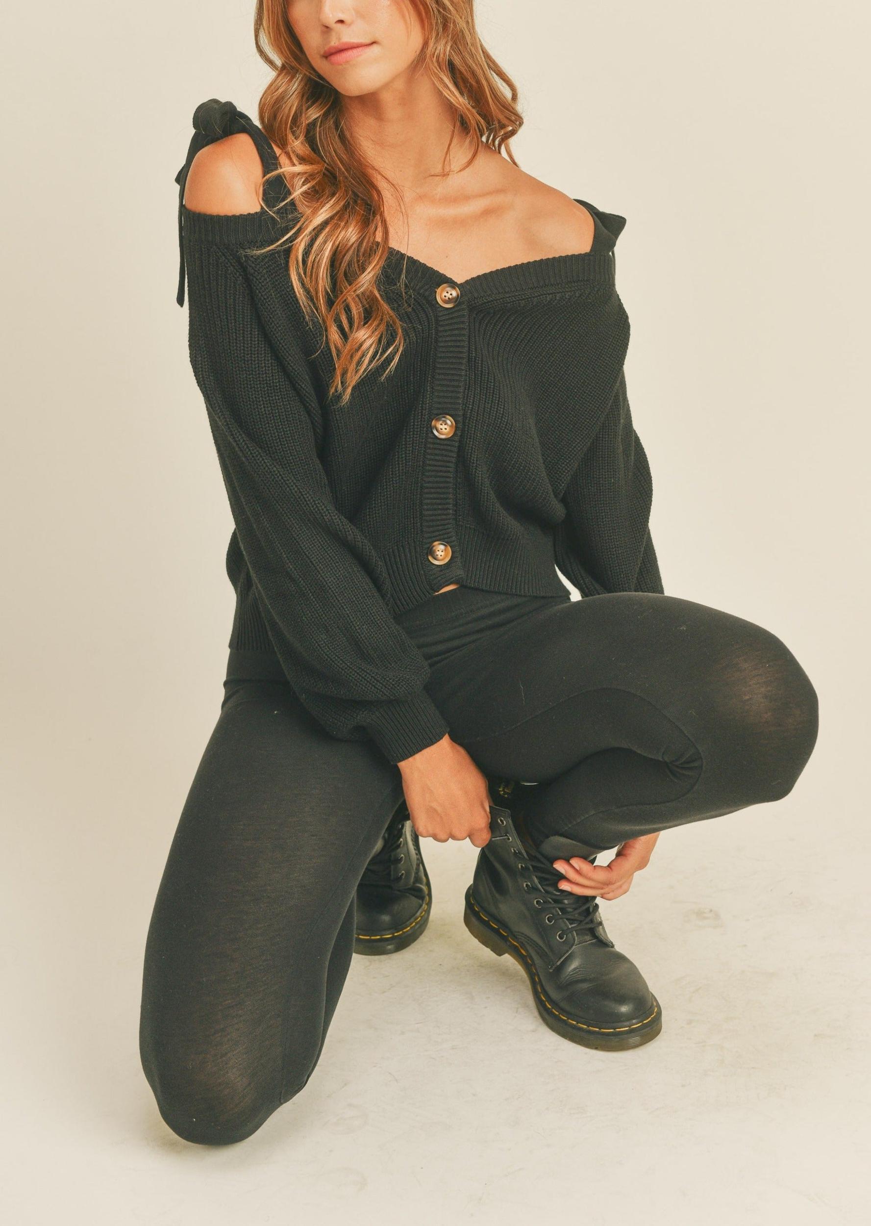 Off Shoulder Strap Sweater Product Image