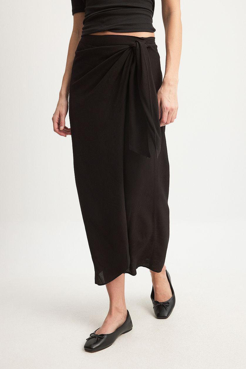 Tied Detail Midi Skirt Product Image