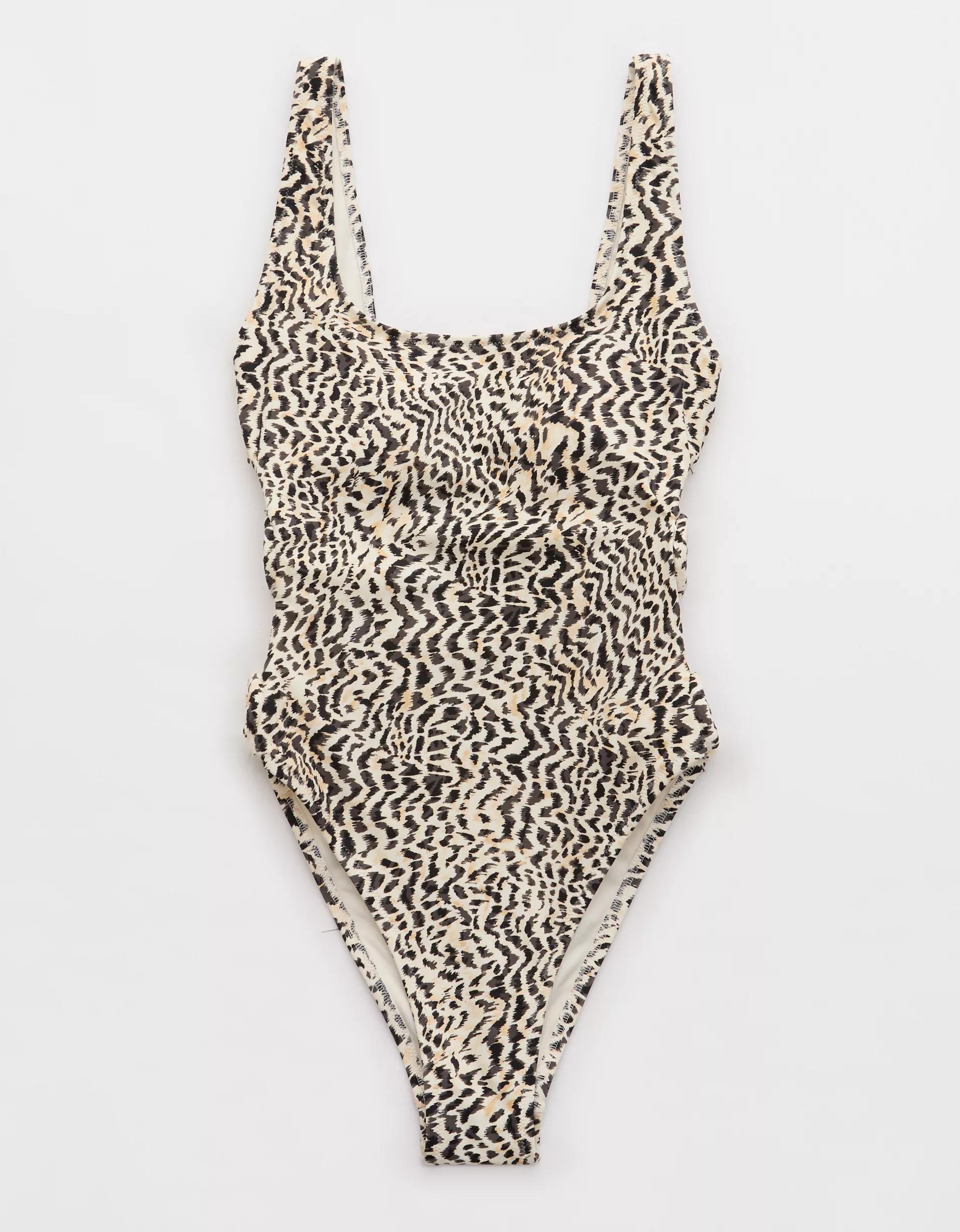 Aerie High Cut Scoop One Piece Swimsuit Product Image