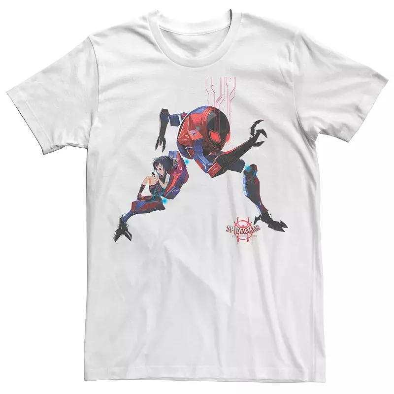 Men's Marvel Spider-Man Into The Spiderverse Peni Parker Robot Suit Tee, Size: 3XL, White Product Image