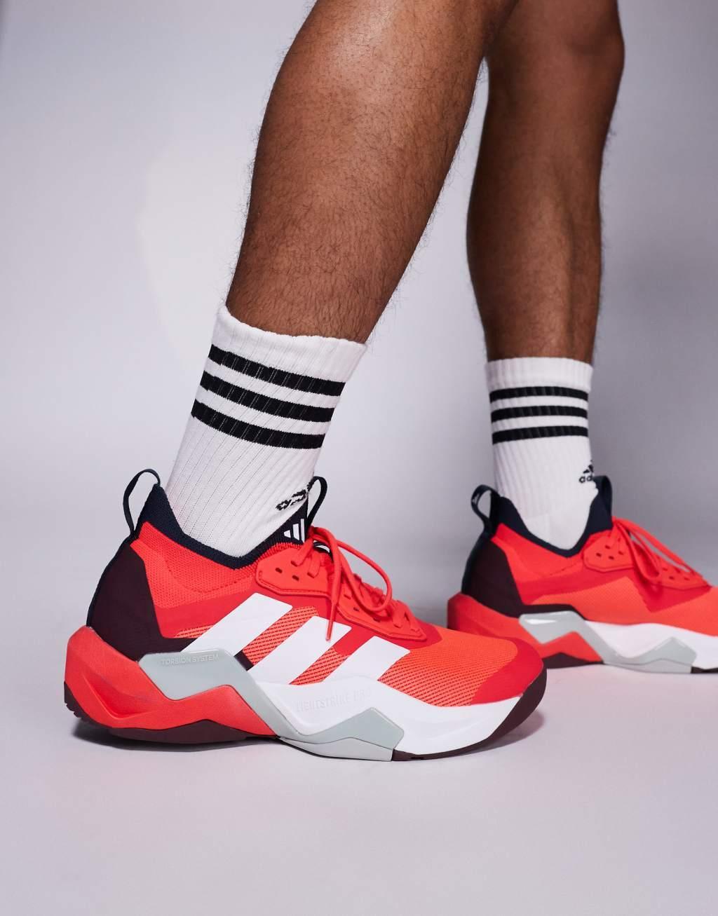 adidas Performance Rapidmove ADV sneakers in bright red Product Image