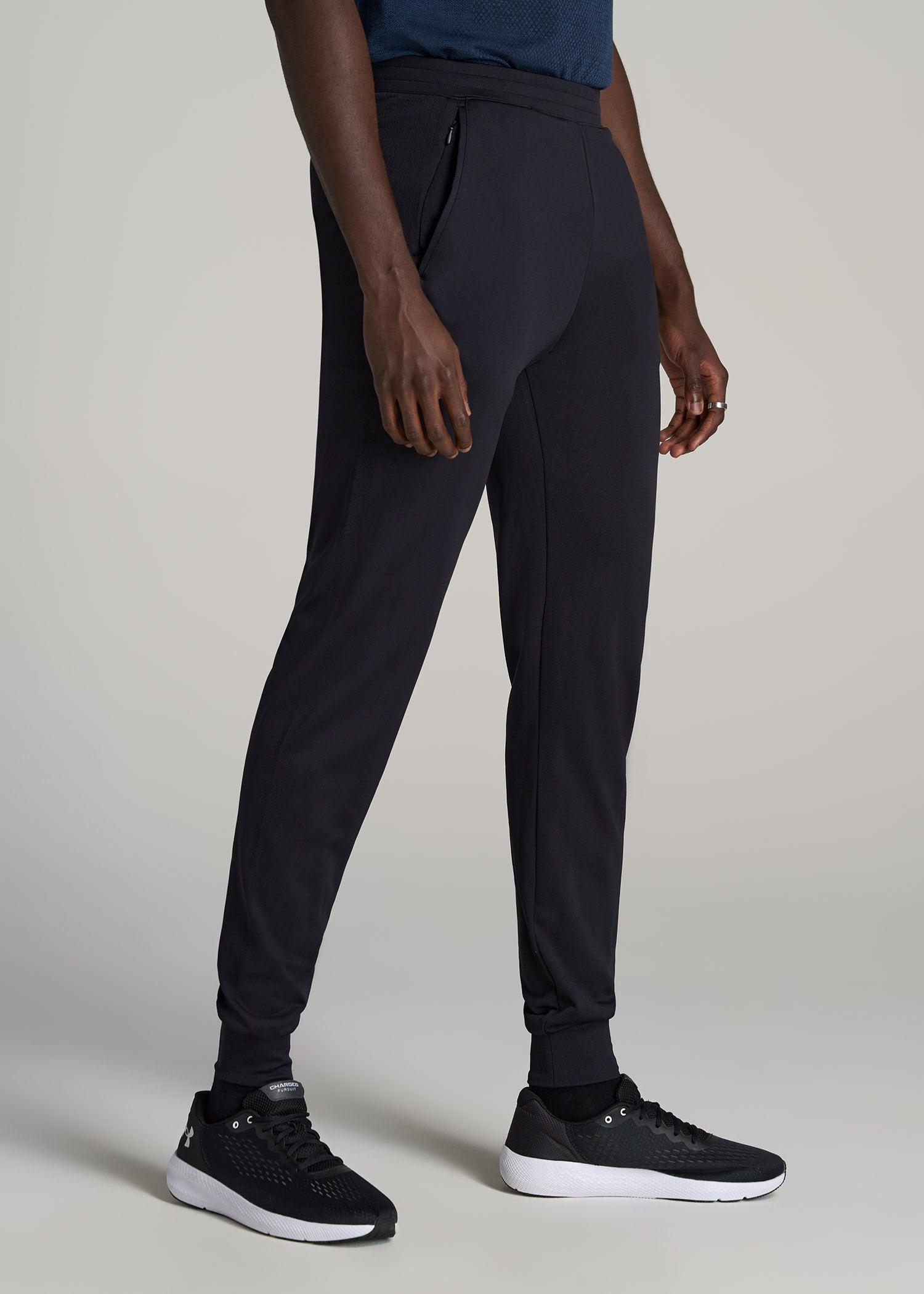 A.T. Performance Engineered Joggers for Tall Men in Black Product Image