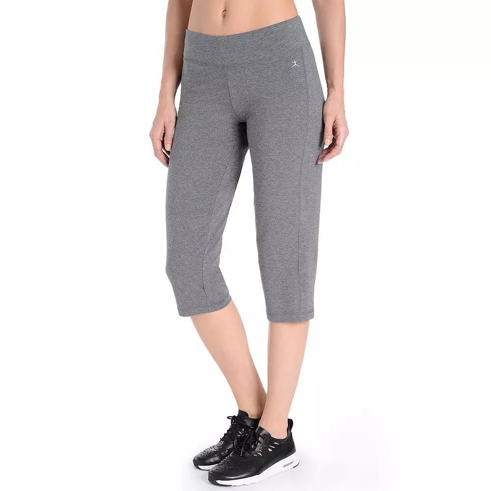 Women's Danskin High-Waist Yoga Capris, Size: Small, Grey Gray Heather Product Image