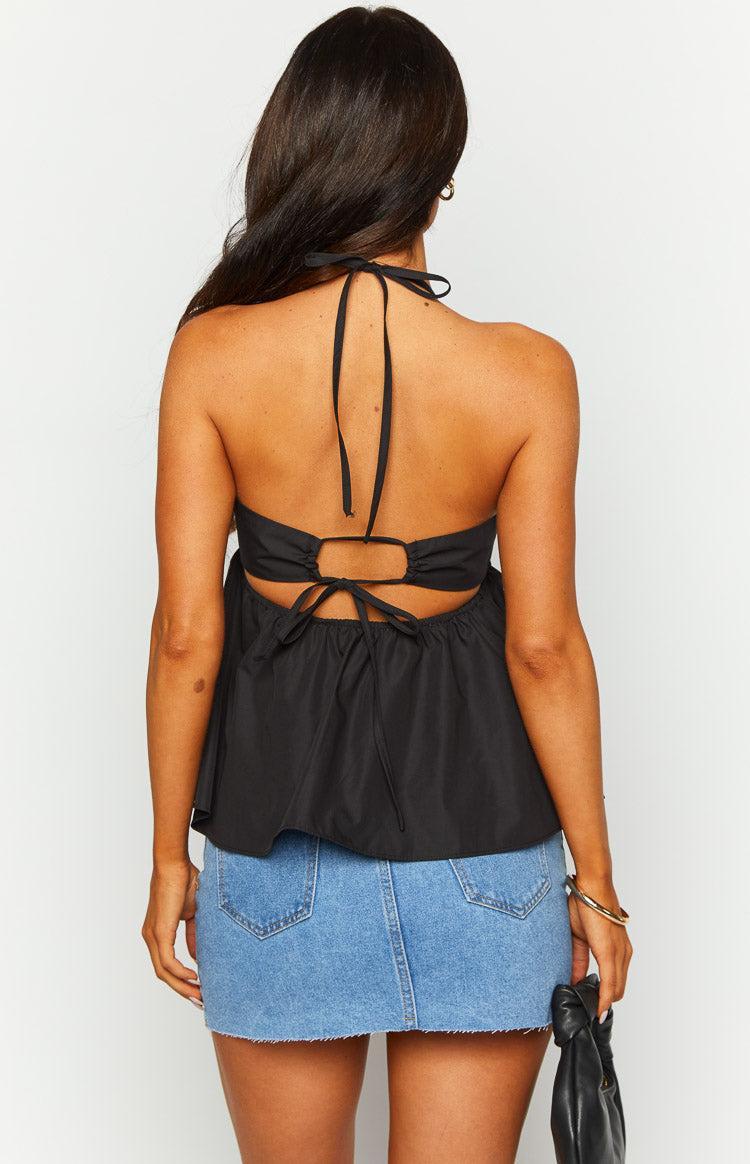 Axl Black Halter Top Product Image