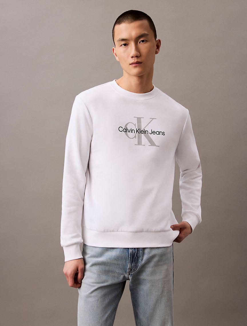 Monogram Logo Fleece Crewneck Sweatshirt Product Image