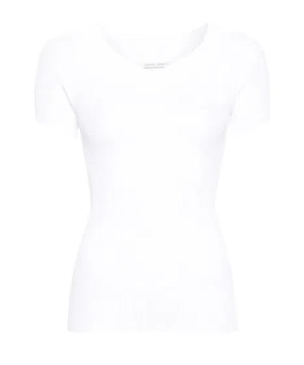 ALBERTA FERRETTI V-neck Knitted Top In White Product Image