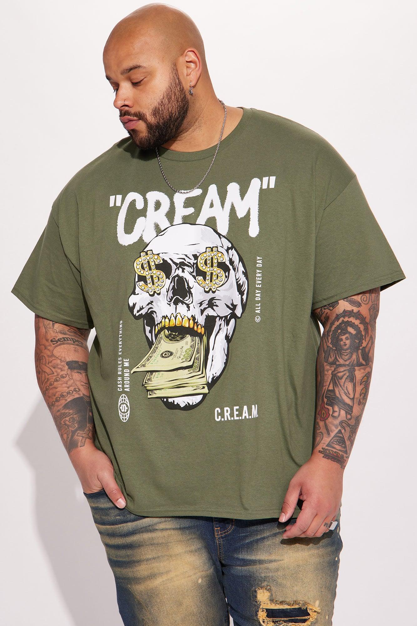 Cream All Day Short Sleeve Tee - Sage Product Image