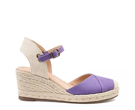 Journee Ashlyn Women's Wedges, Size: 9, Purple Product Image