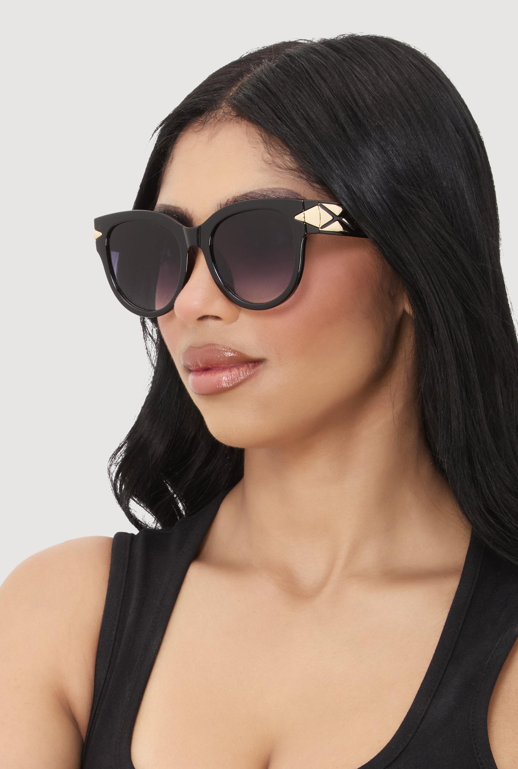 Side Detail Ombre Lens Sunglasses Unisex Product Image