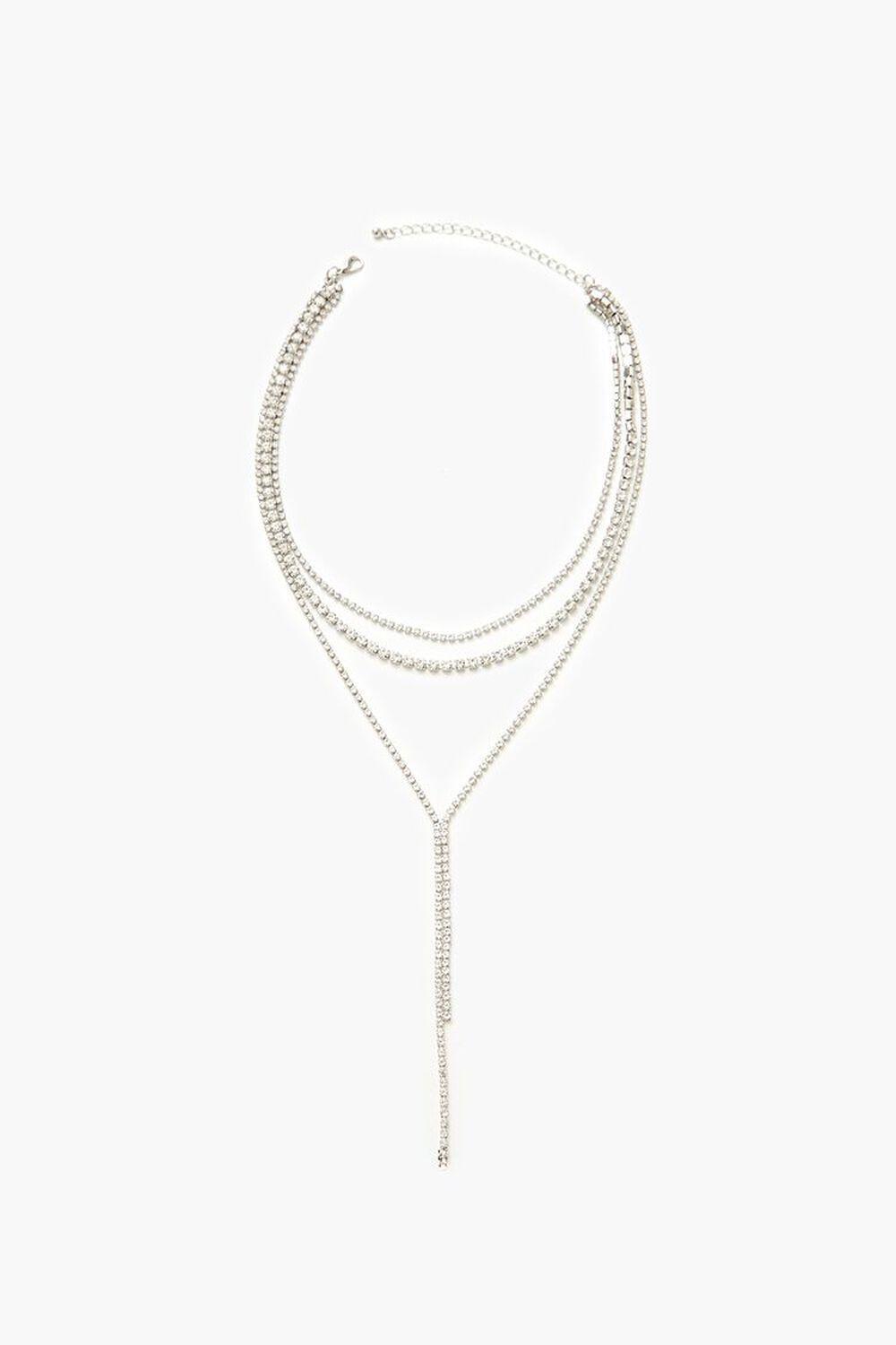 Rhinestone Box Y-Chain Necklace | Forever 21 Product Image