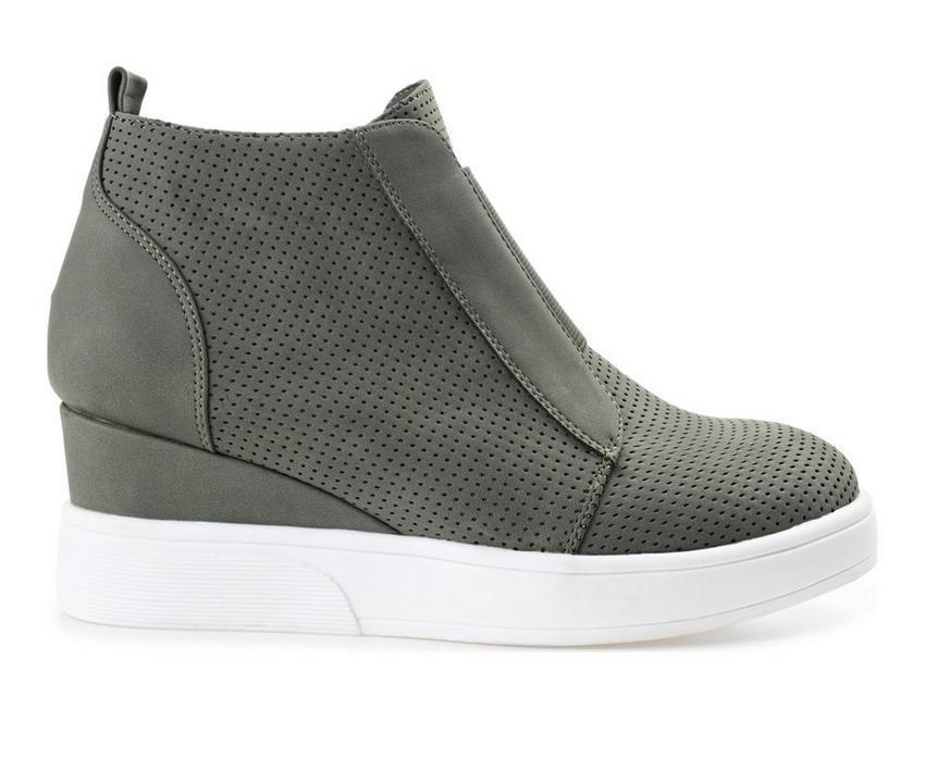 Women's Journee Collection Clara Wedge Sneakers Product Image