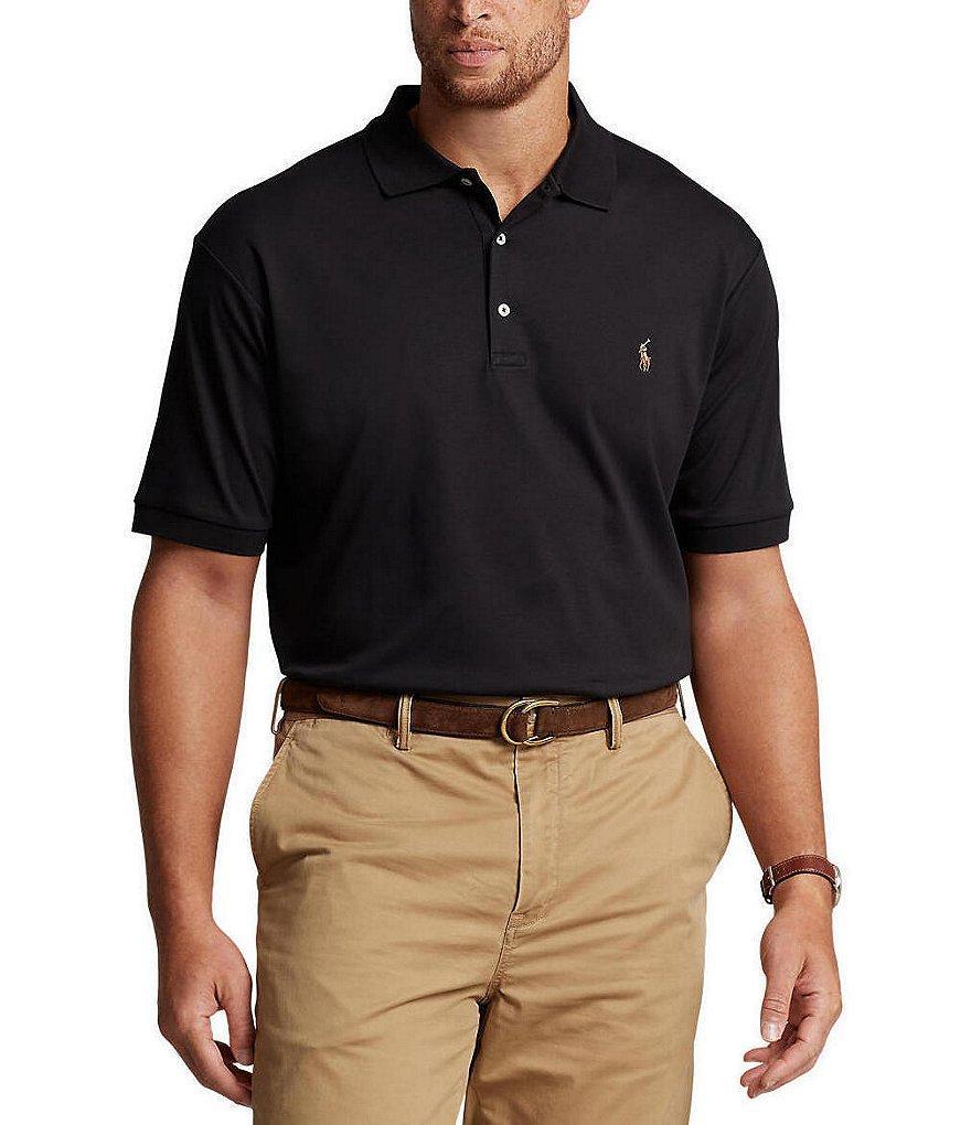 Polo Ralph Lauren Big & Tall Classic Fit Soft Cotton Multi-Colored Pony Polo Shirt Product Image