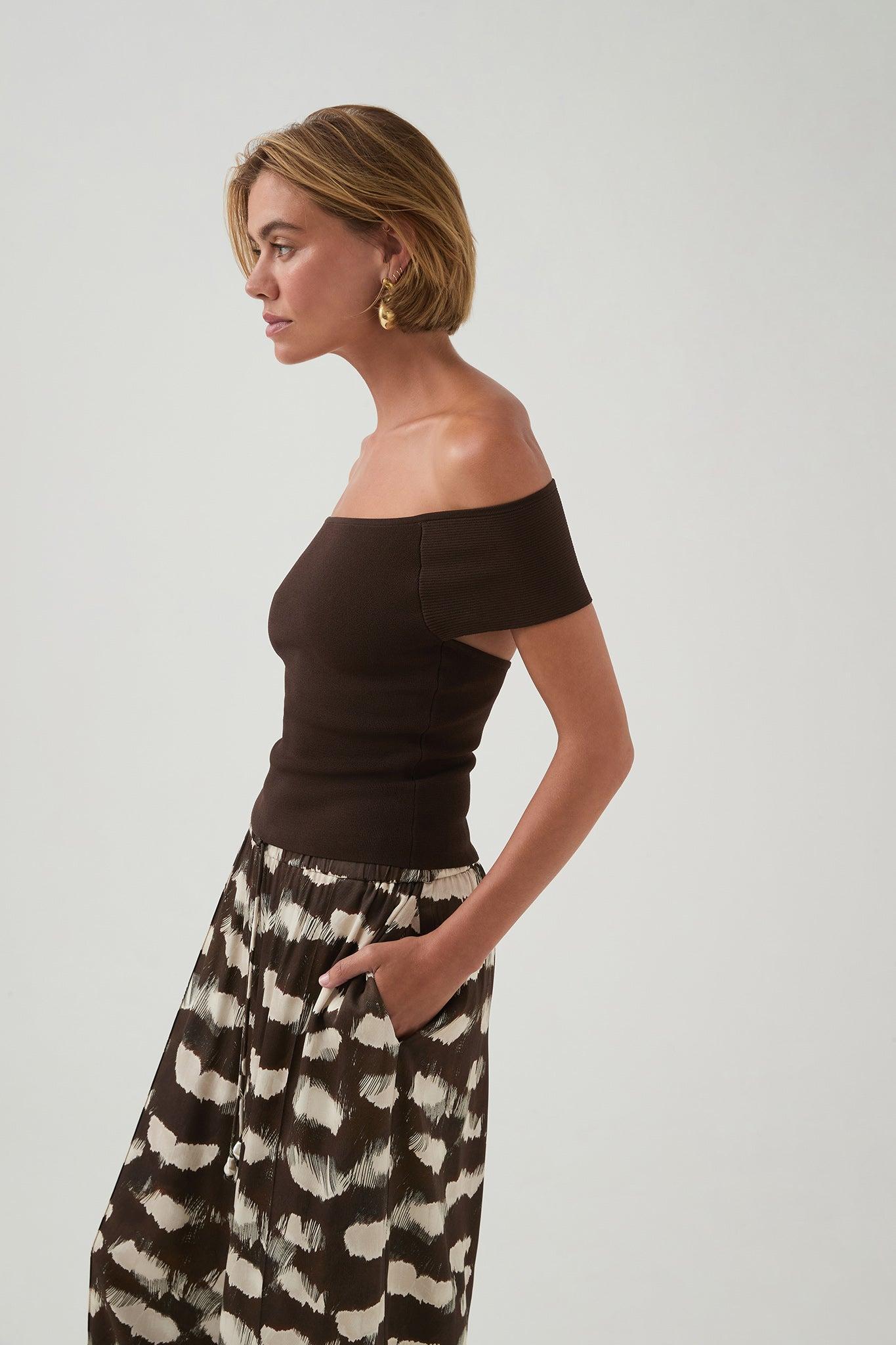 Deia Off Shoulder Knit Top Product Image