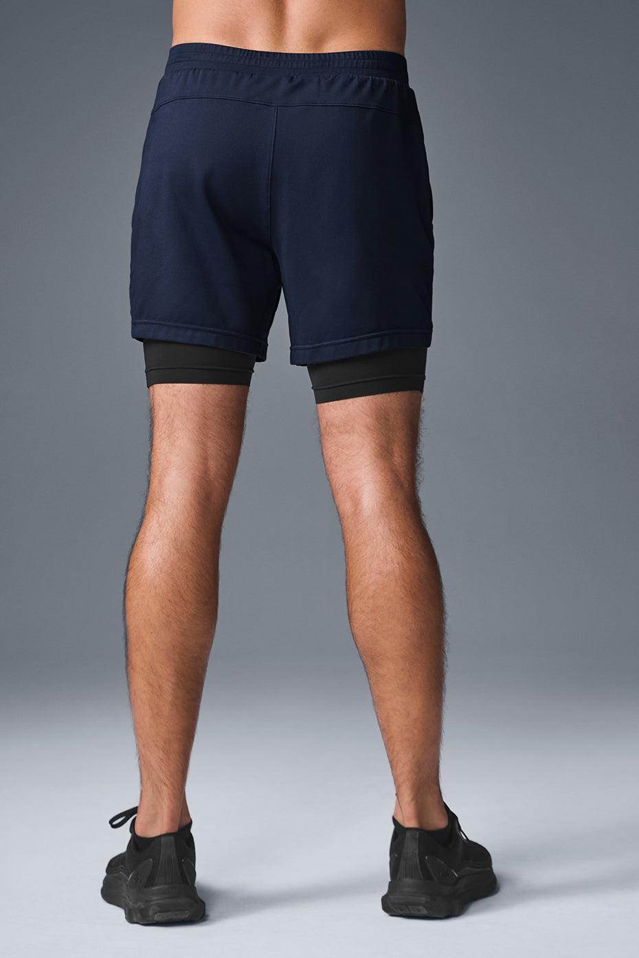 Conquer React 2-In-1 Performance Short - Navy/Black Male Product Image