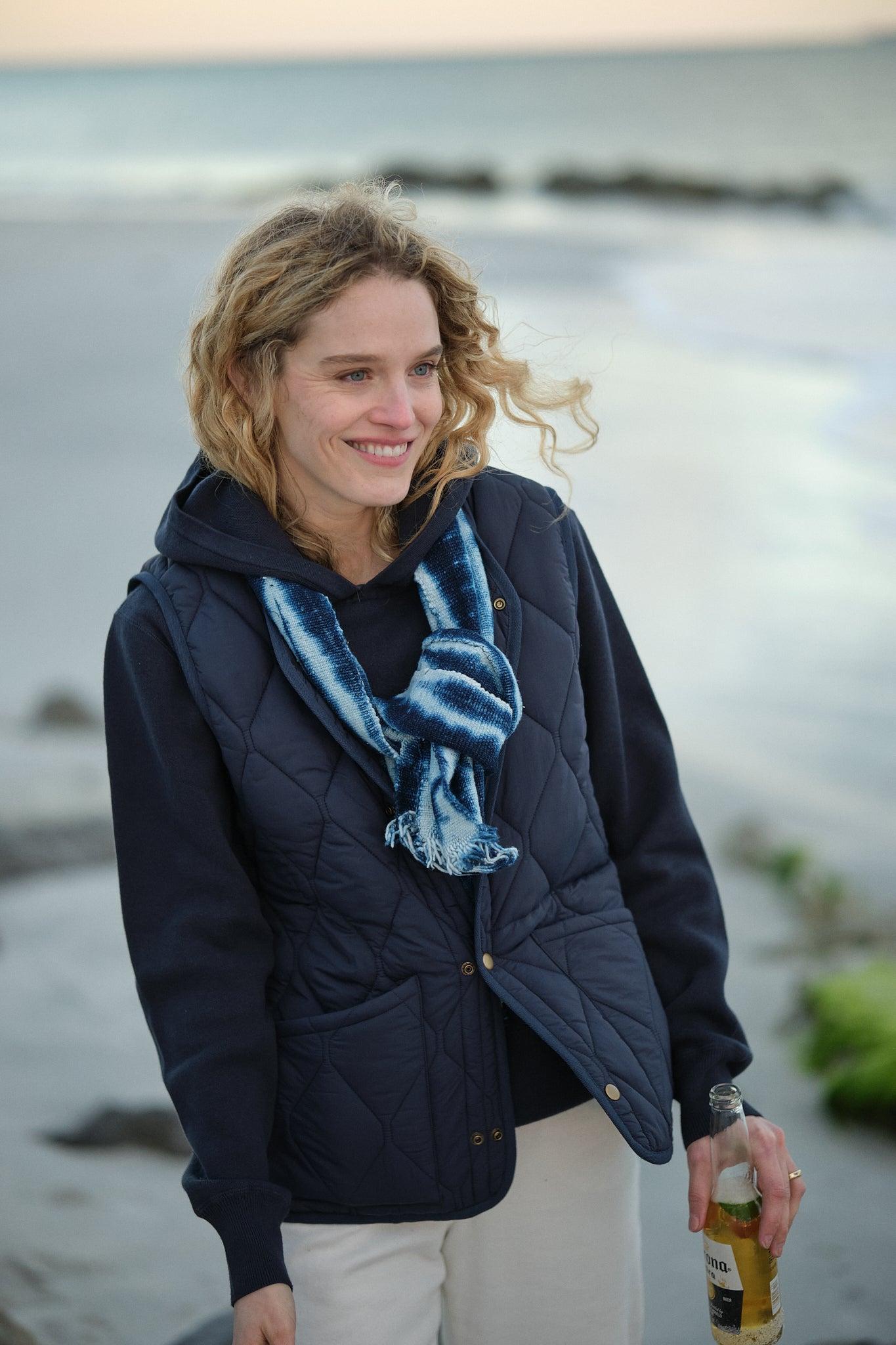 Quilted Vest in Navy Product Image
